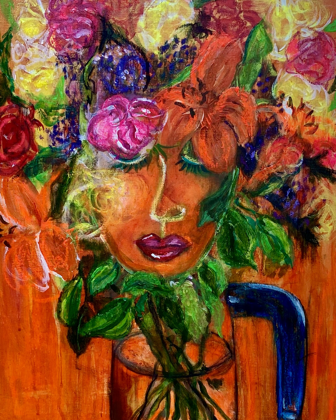 Blooming marvellous Pot Head  £160 ltd edition print on 350g Somerset paper Postage on top