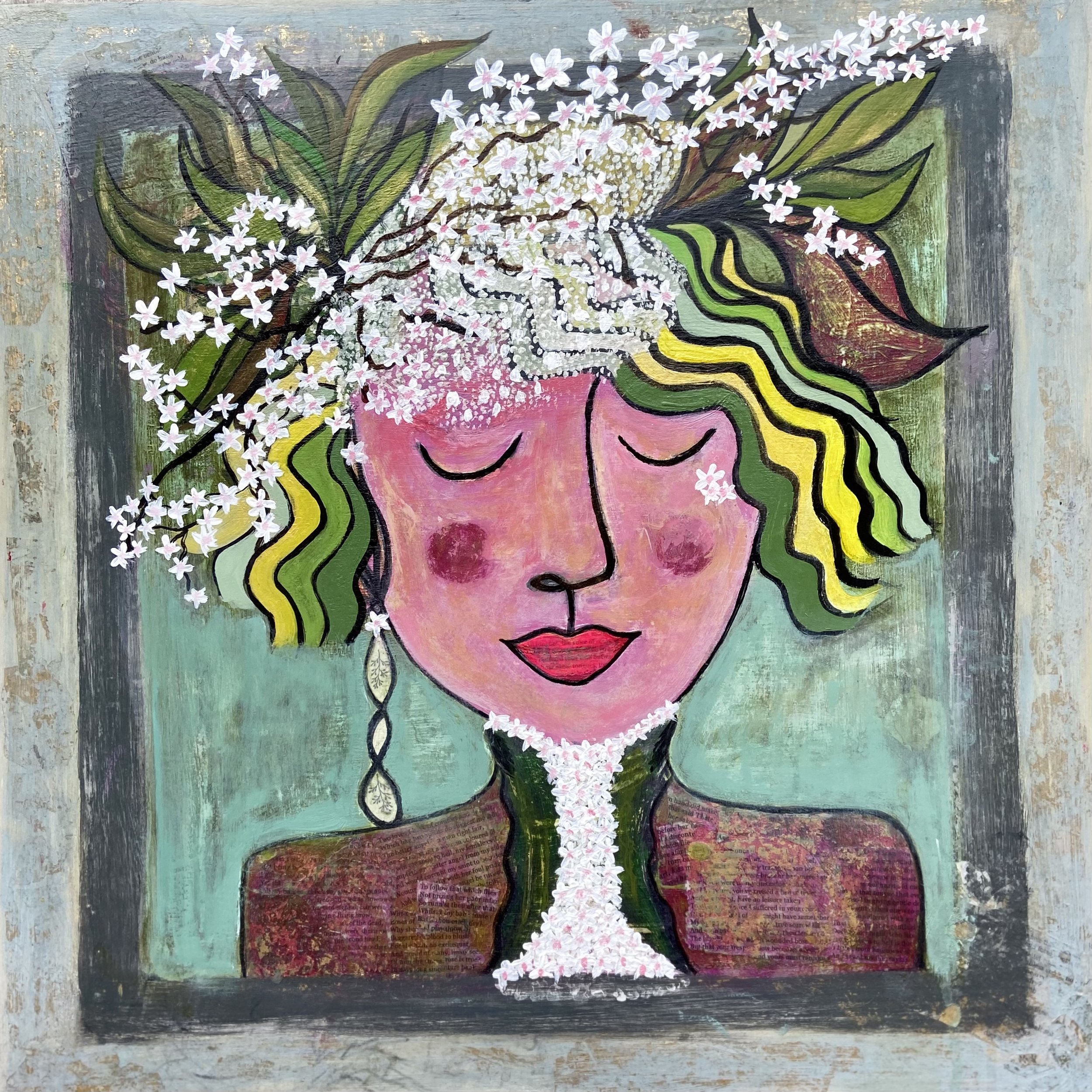 Spring Ltd edition on Somerset 350g paper with white boarder. 40x40cm £160