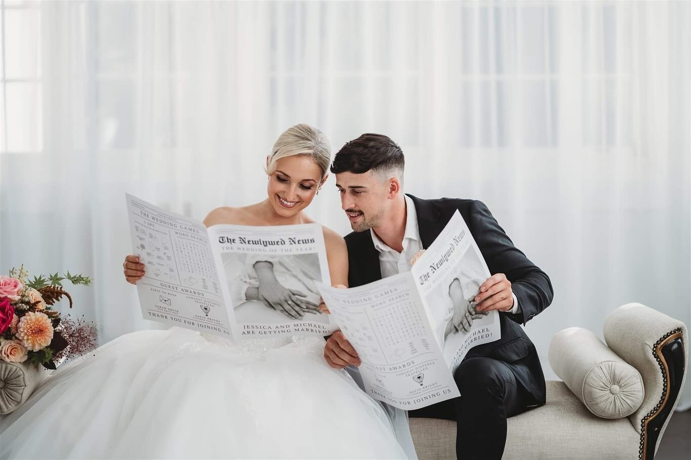 Extra, extra! Read all about it! 🗞️ Our Newlywed News Personalised Wedding Day Newspapers are the scoop of the century, capturing all the fun of your big day in headline news style. Grab your copy and make headlines with your romance! Visit our webs