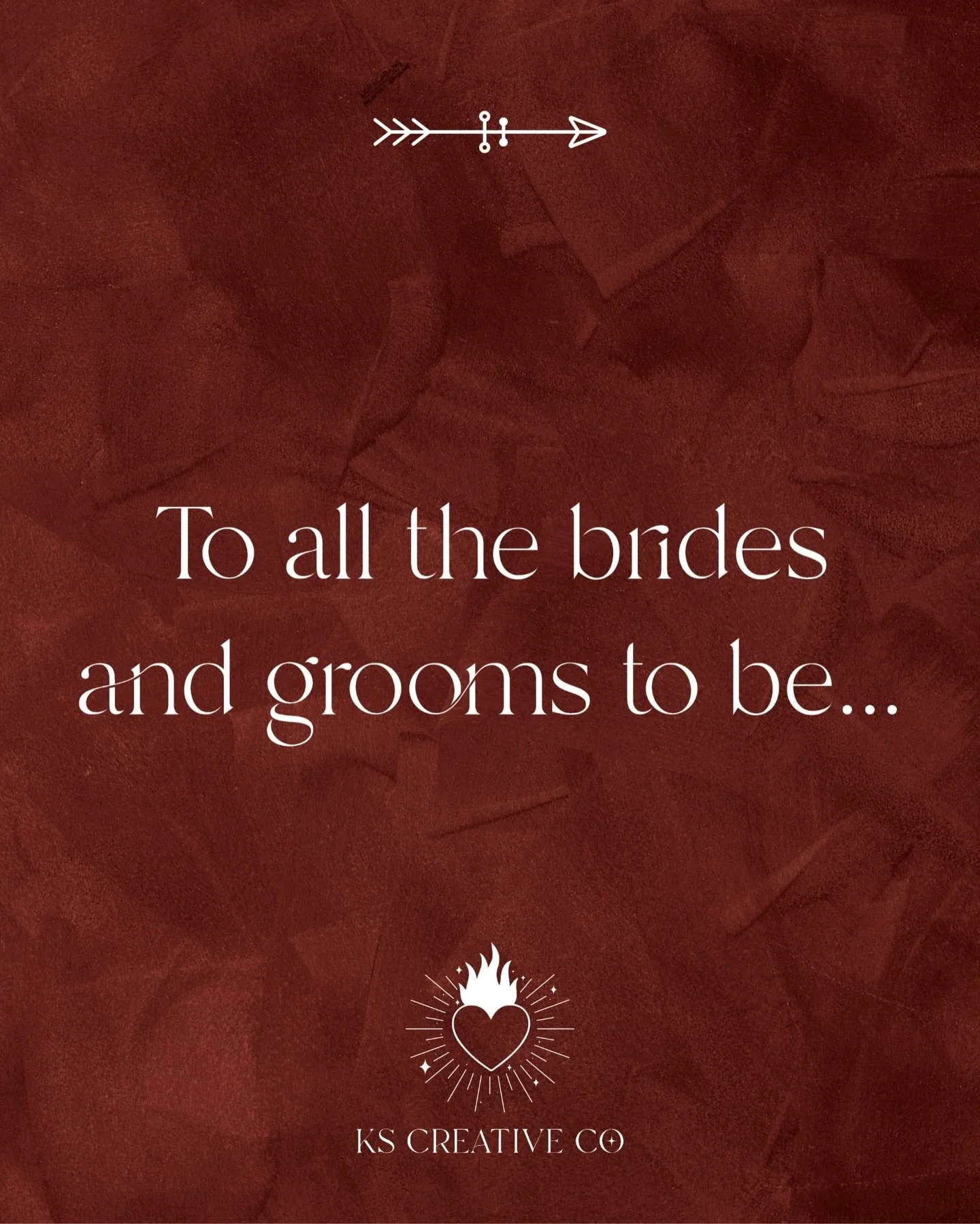 To all the brides and grooms to be&hellip;

It&rsquo;s easy to get caught up in the details and forget - this isn&rsquo;t just a wedding day, it&rsquo;s the beginning of a marriage. And that part matters most.

At the end of it all, if you&rsquo;re m
