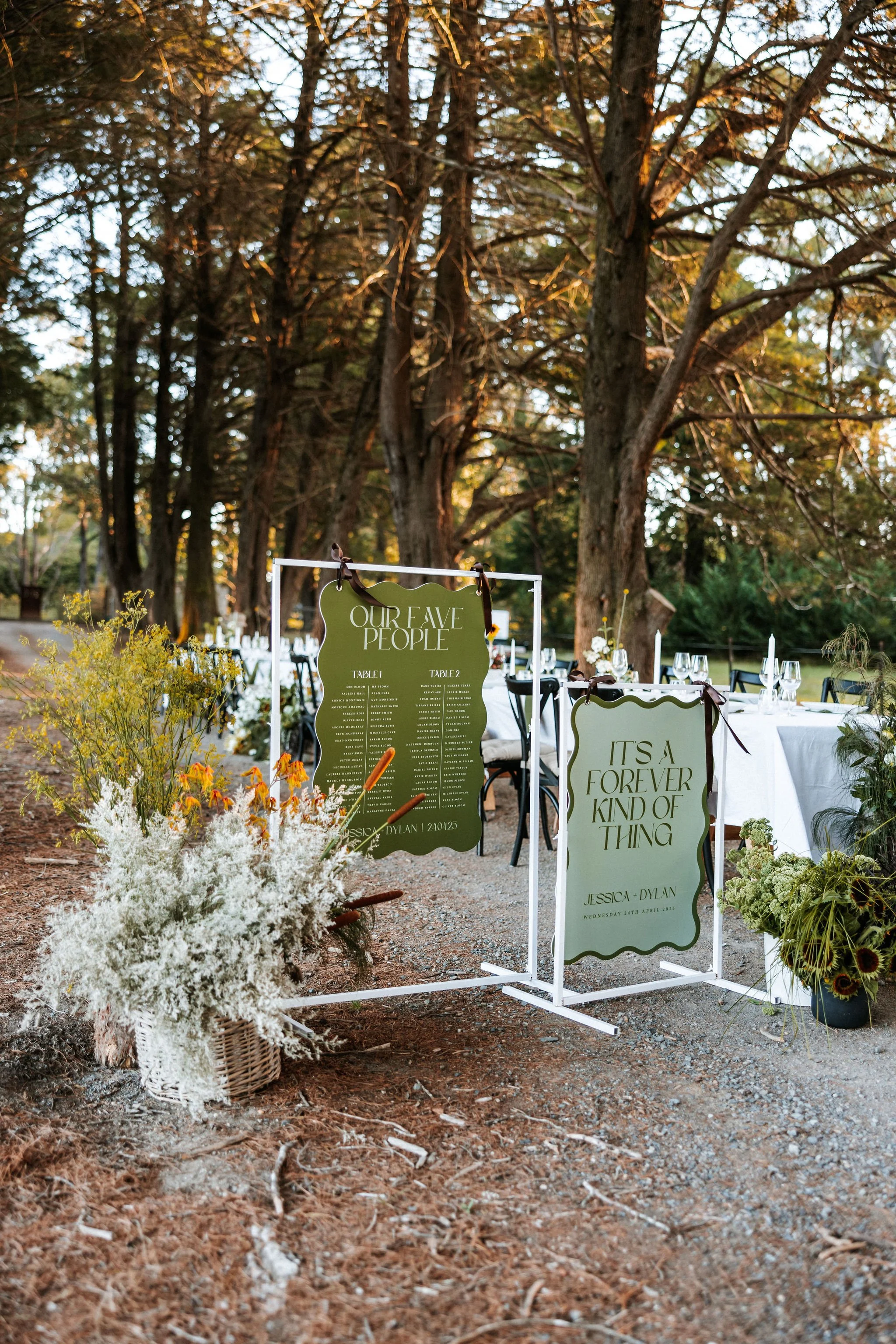 Welcome Sign & Seating Chart Bundle - Forever Kind of Thing