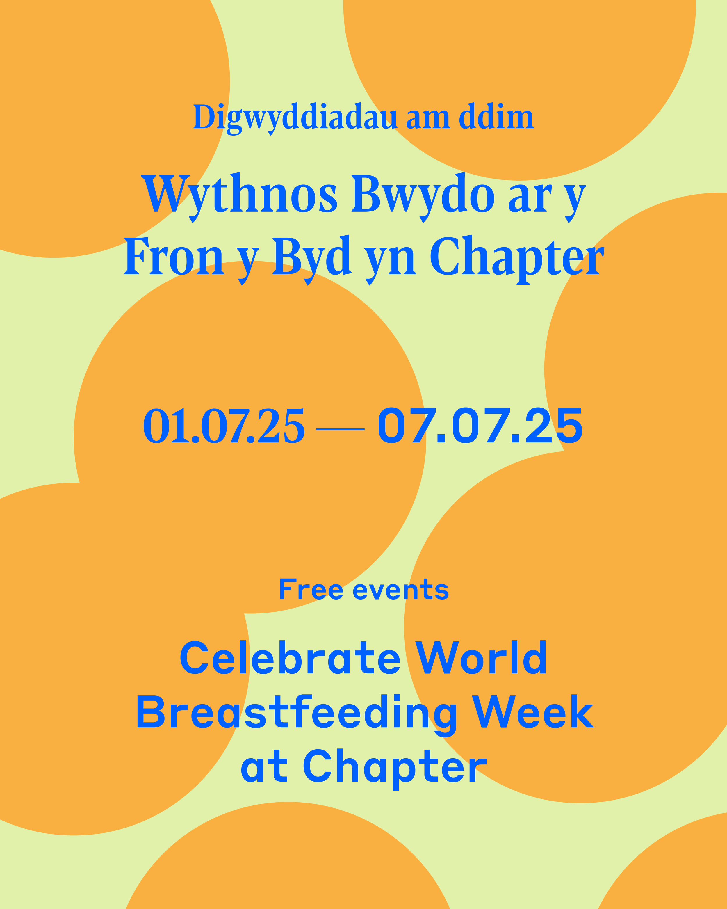 World Breastfeeding Week at Chapter