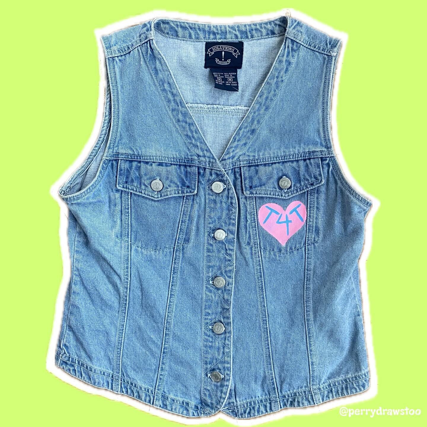 #T4T Thursday! Brought back this vest design from last year, since it was so popular! Remember, I can always do custom pieces for you on new or existing clothing, including this design! Find measurements below AND find details on where you can find m