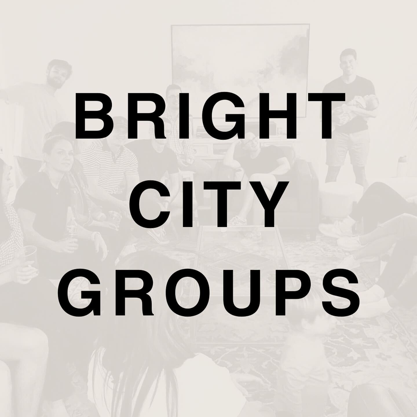 Bright City Groups are now up on the website!! We&rsquo;re so excited to grow together this semester and grateful for our leaders committing to building community through groups. If you&rsquo;re looking for friends, want to grow spiritually and get p