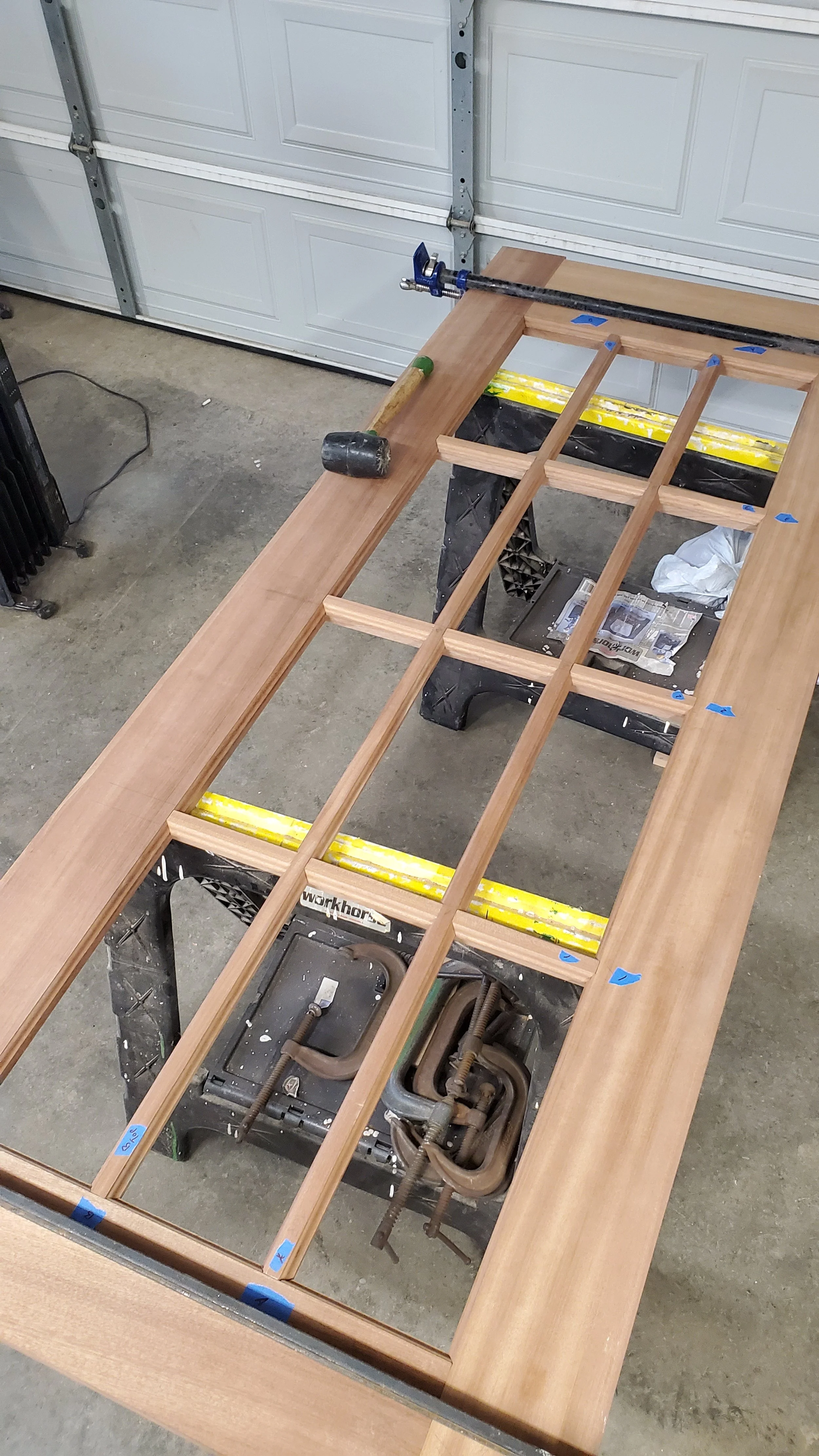 Dry fitting of Stiles, Rails and Mullions