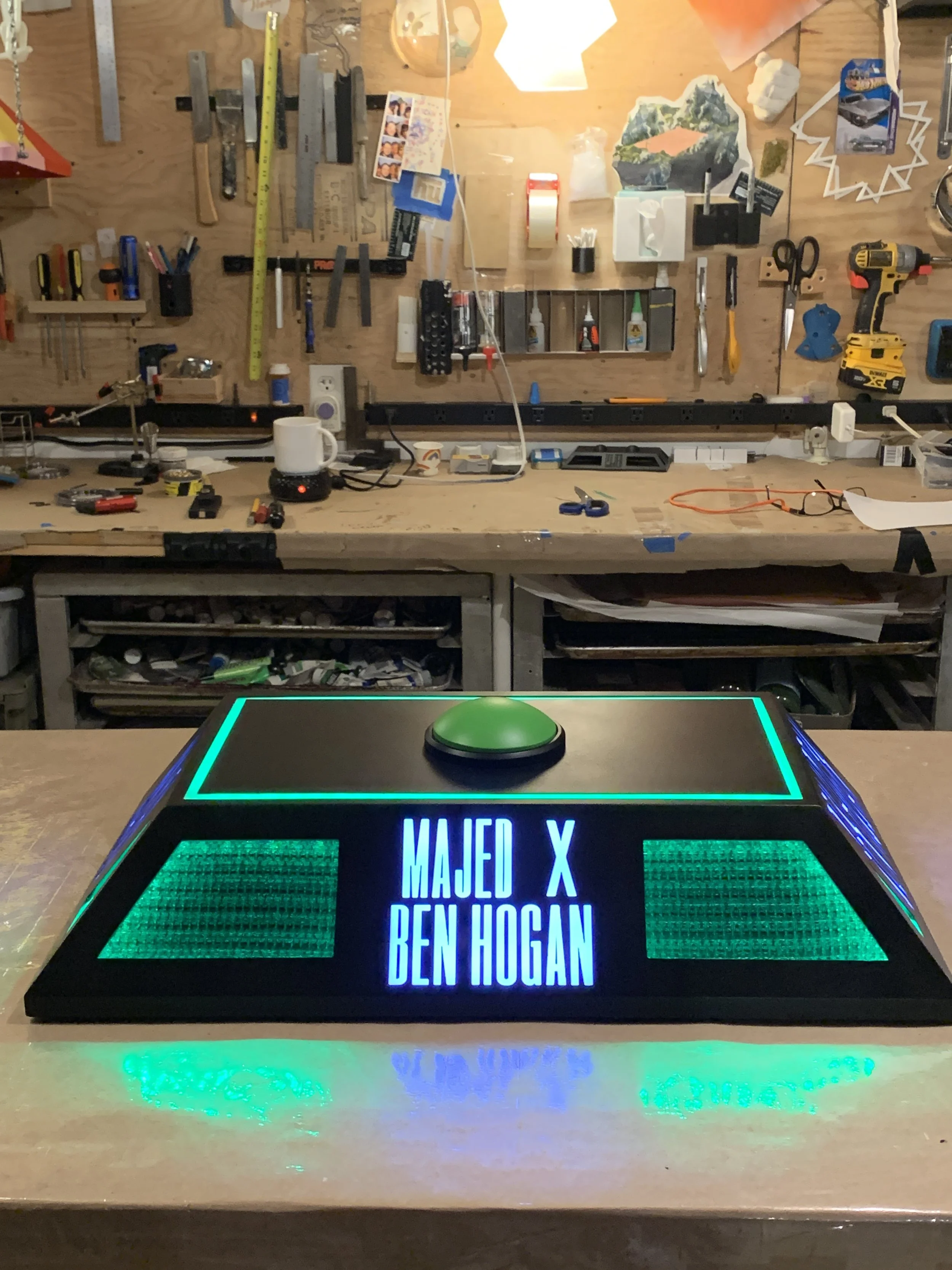 Majed X Ben Hogan button box