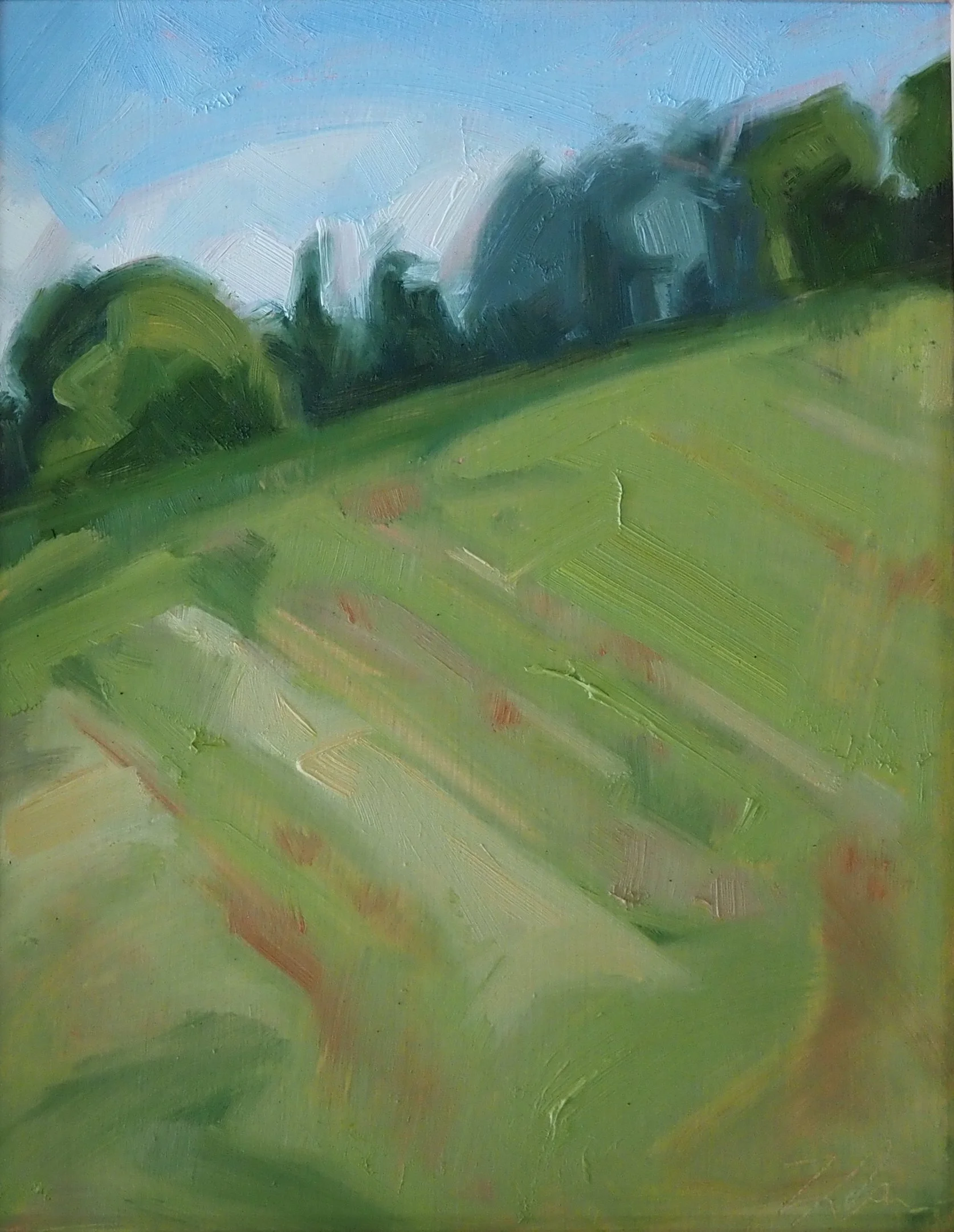 Sweat (Plein Air). 8x10. Oil on Panel