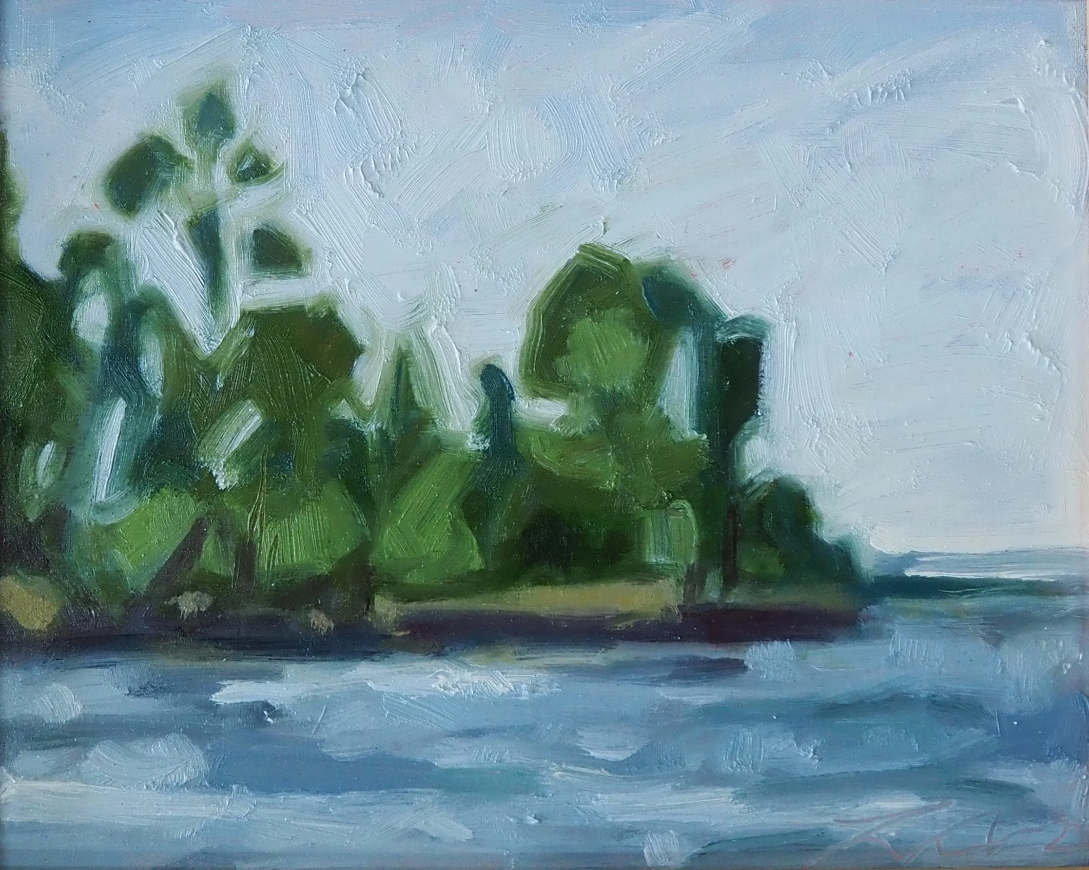 South Shore (Plein Air). 8x10. Oil on Panel, 2026