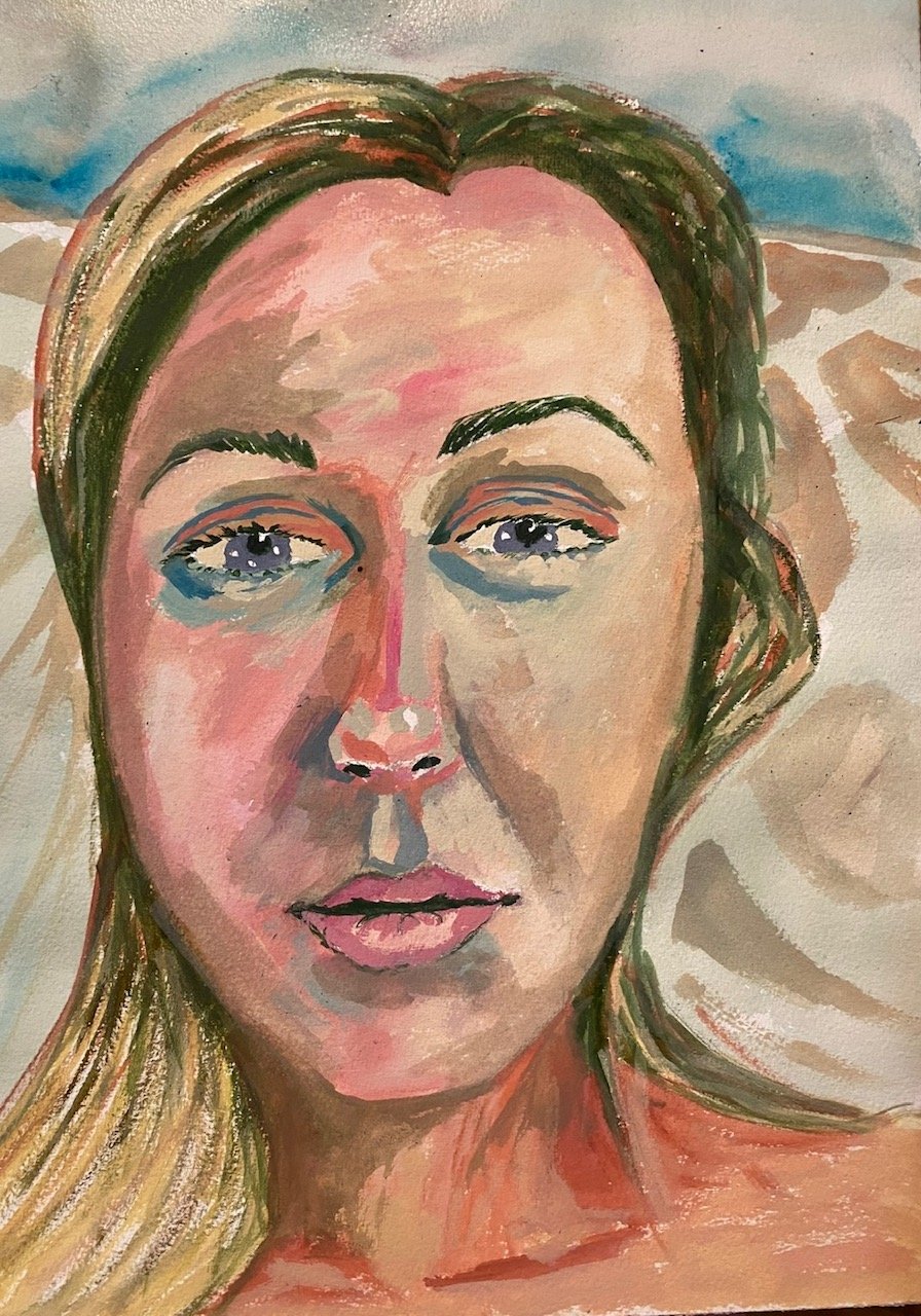 Dad's Death. 11" x 14". Watercolor on paper.