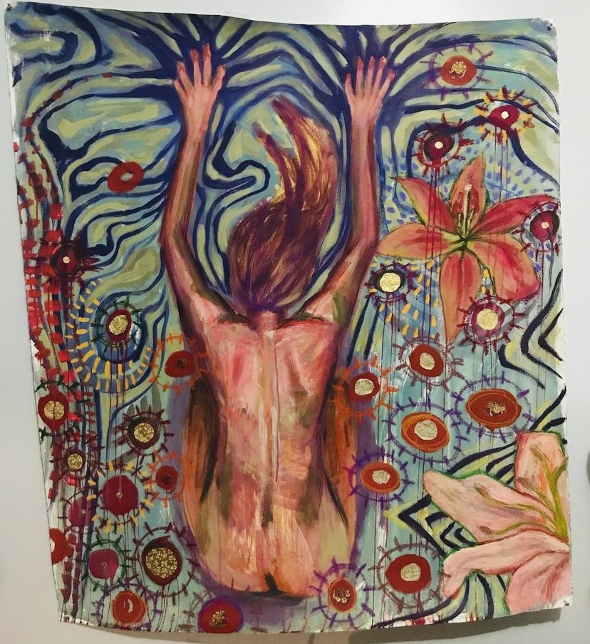 Surrender. 3' x 4'. Gouache on paper.