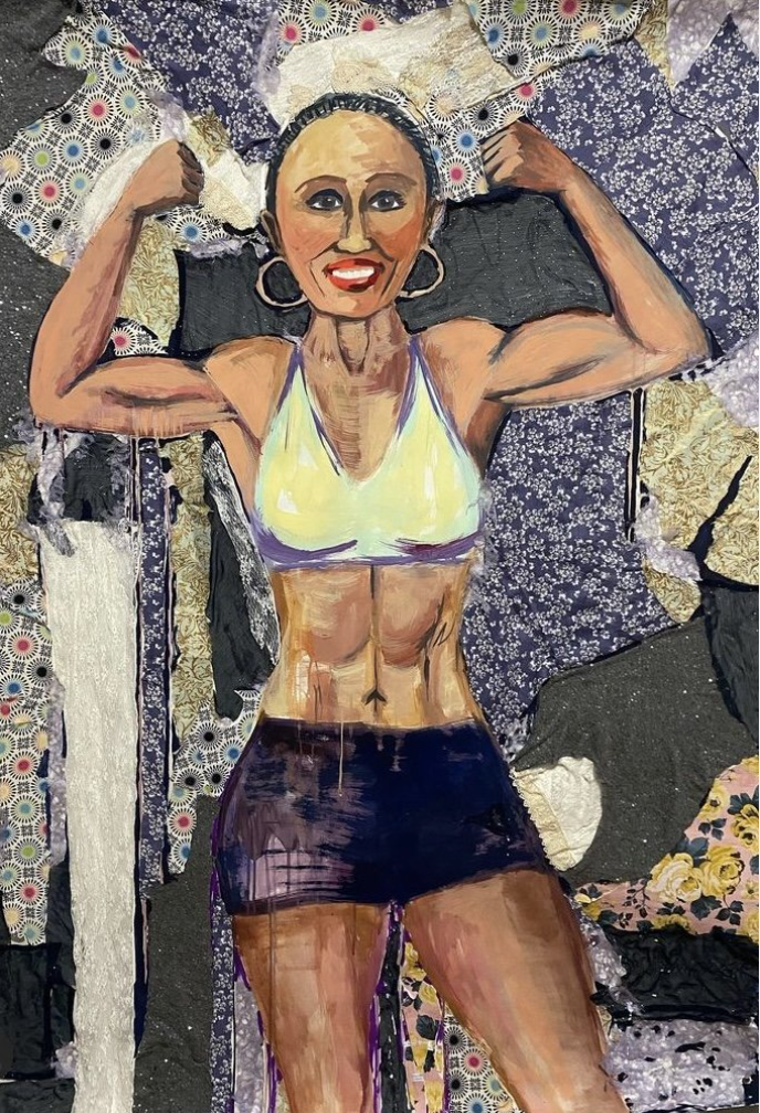 Ernestine Shepard. 3' x 4'. Gouache on paper.