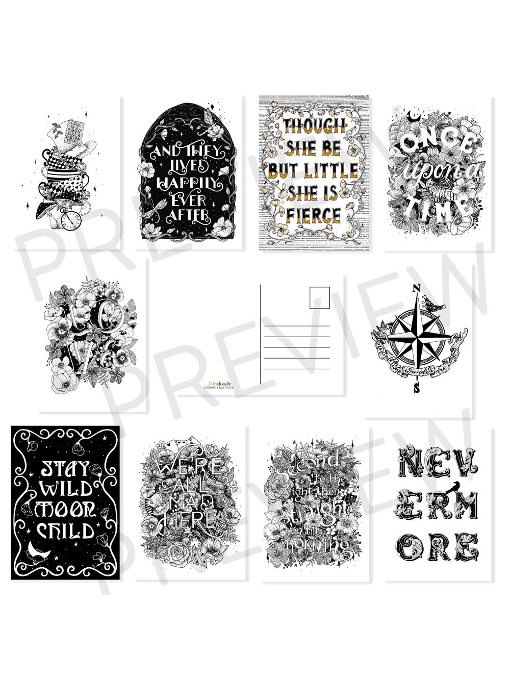 Temporary tattoos in fun tarot and d&d nerd inspired designs — Alderdoodle  - DnD Accessories & Illustration