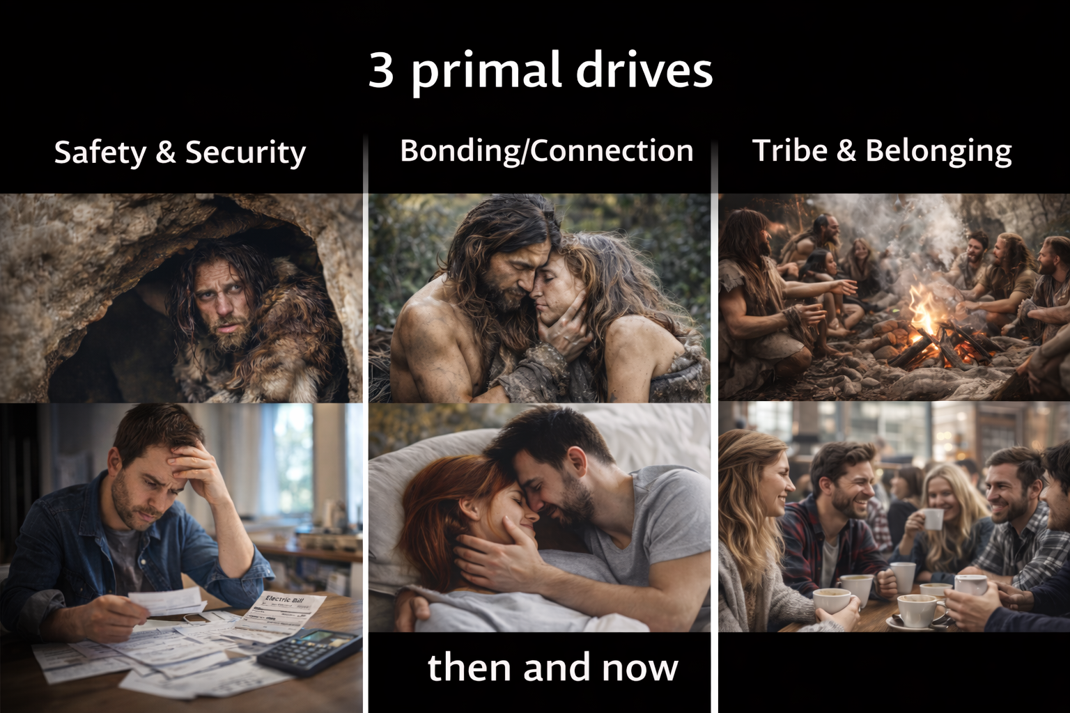 A Different Way to Understand Suffering : the Human Instinctual Survival Drives