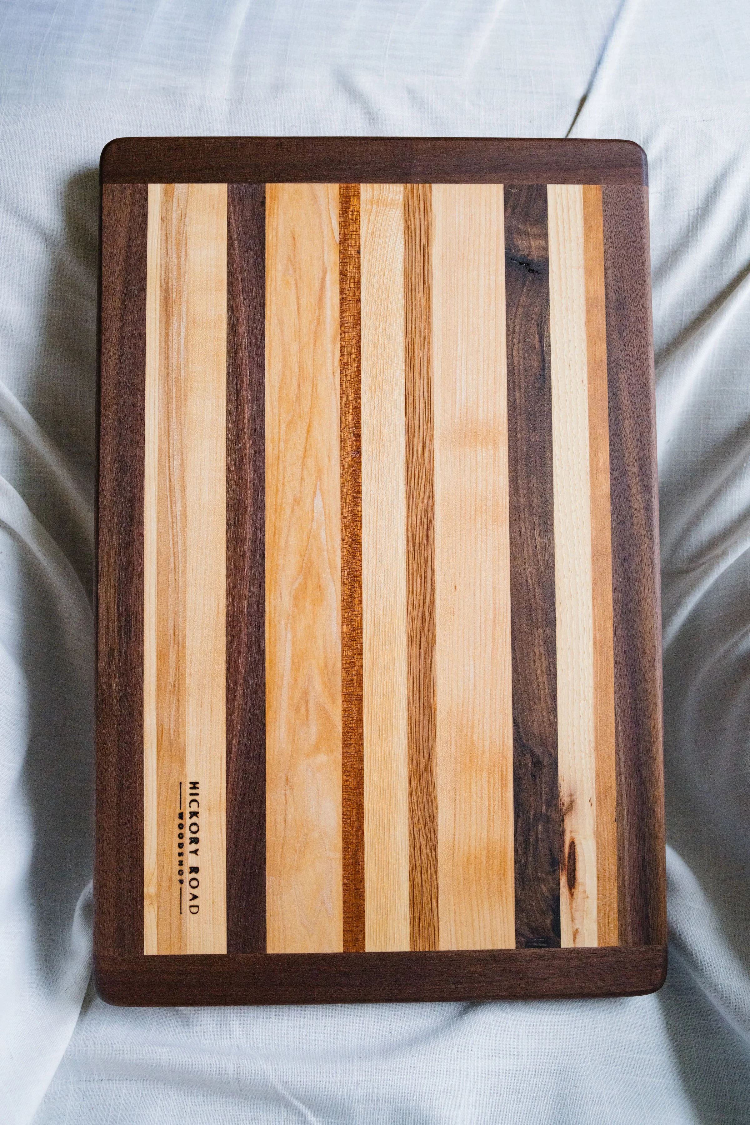 The Linda Cutting Board - Hodge podge w:walnut frame.jpg