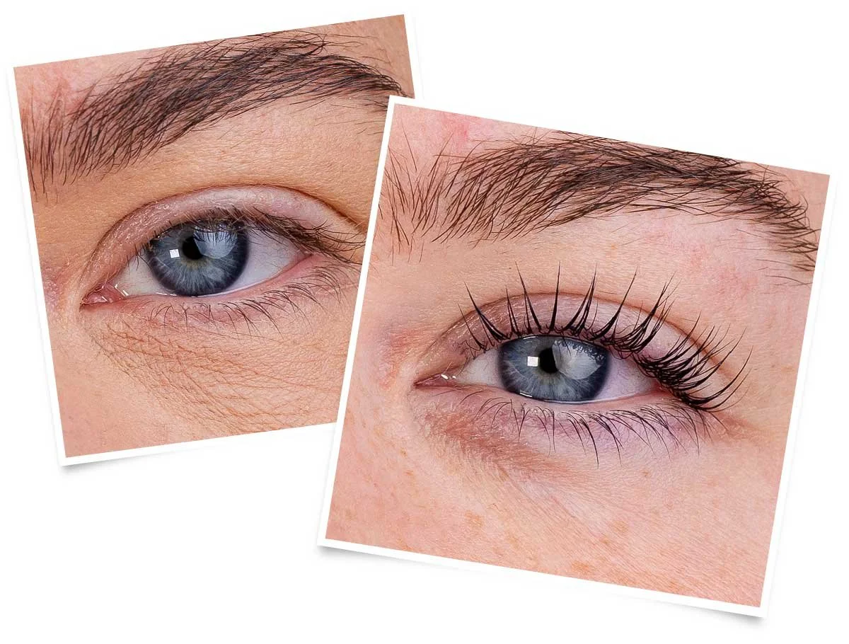 LVL Lash Lift Before & After at SKINLAB | LVL lashes | lash lift | lash tint