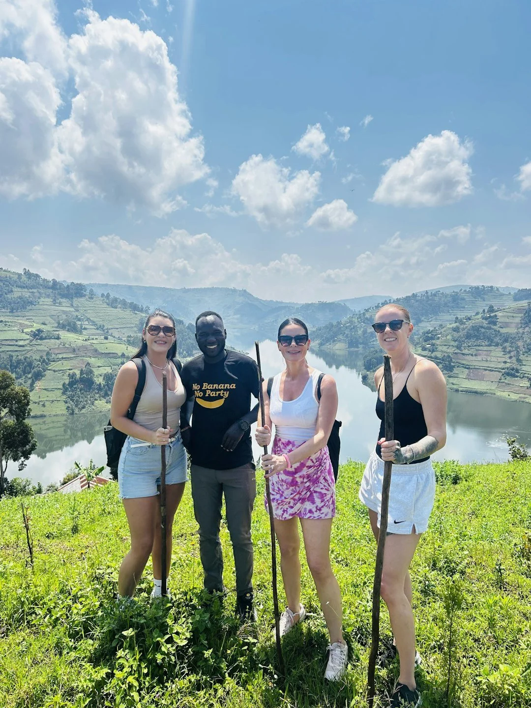 This trek up to visit the Pygmy tribe nearly killed us! But the view!