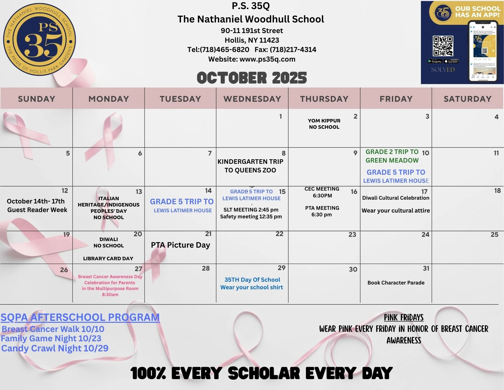 October 2025 Calendar 