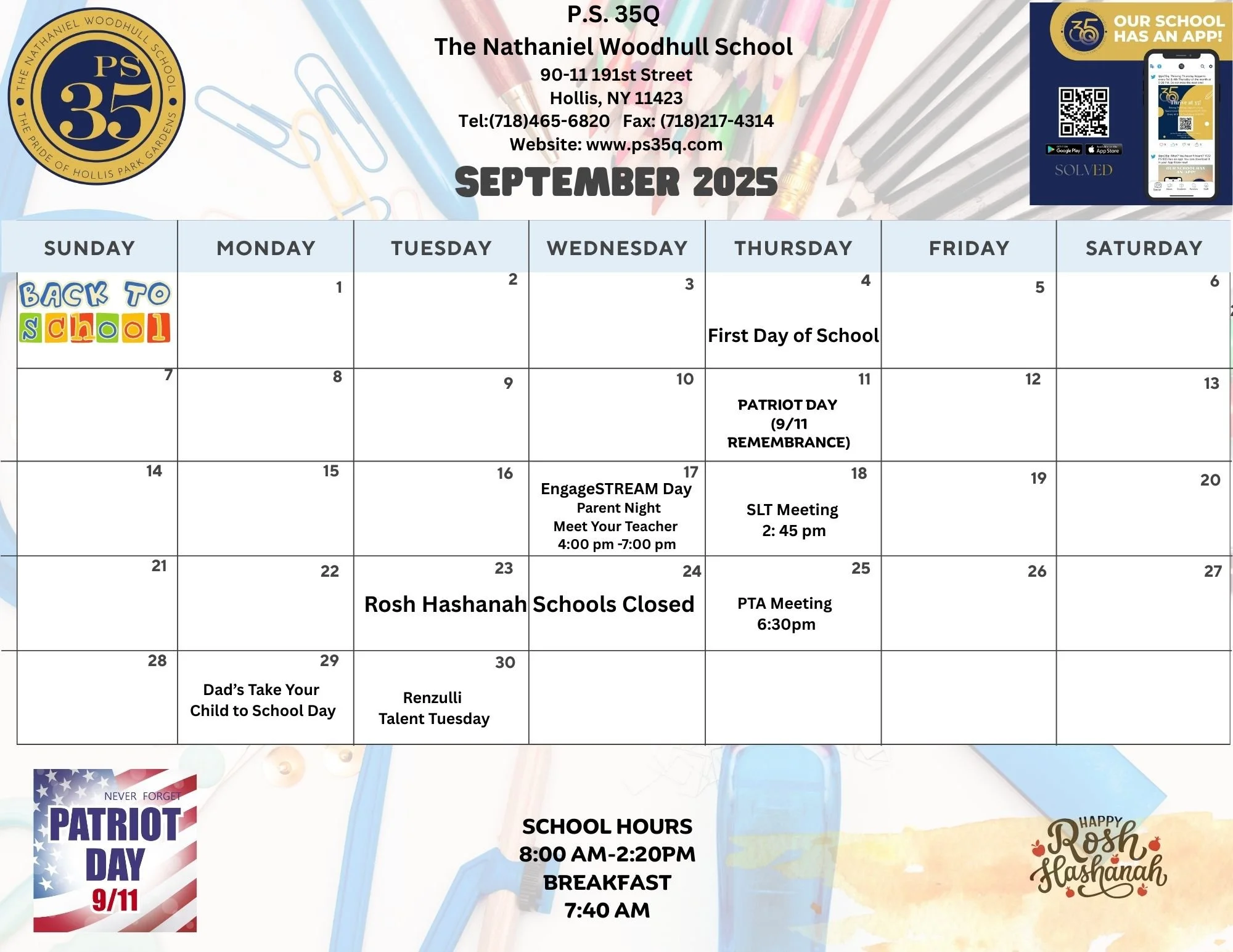 september 2025 Calendar 