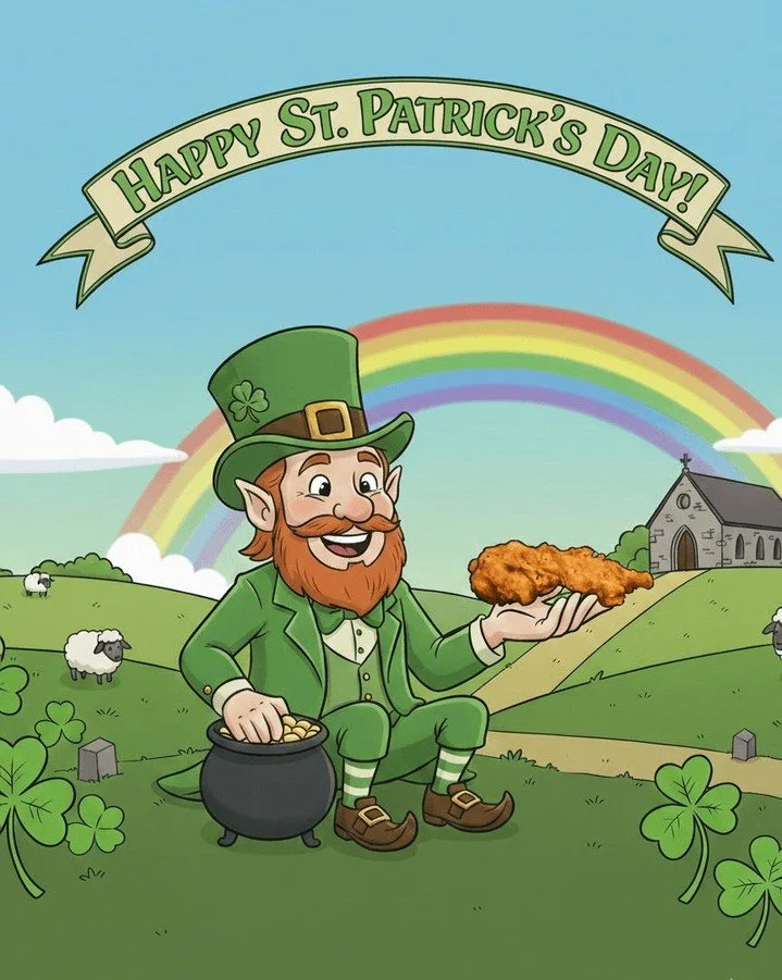 Happy St. Patrick&rsquo;s Day! 🍀 

May your day be lucky, your vibes be green, and your tenders be extra crispy. 

Tag your lucky friend and come celebrate with us!

#StPatricksDay #JustChicken #LuckyYou #FriedChickenLove #TenderLover
