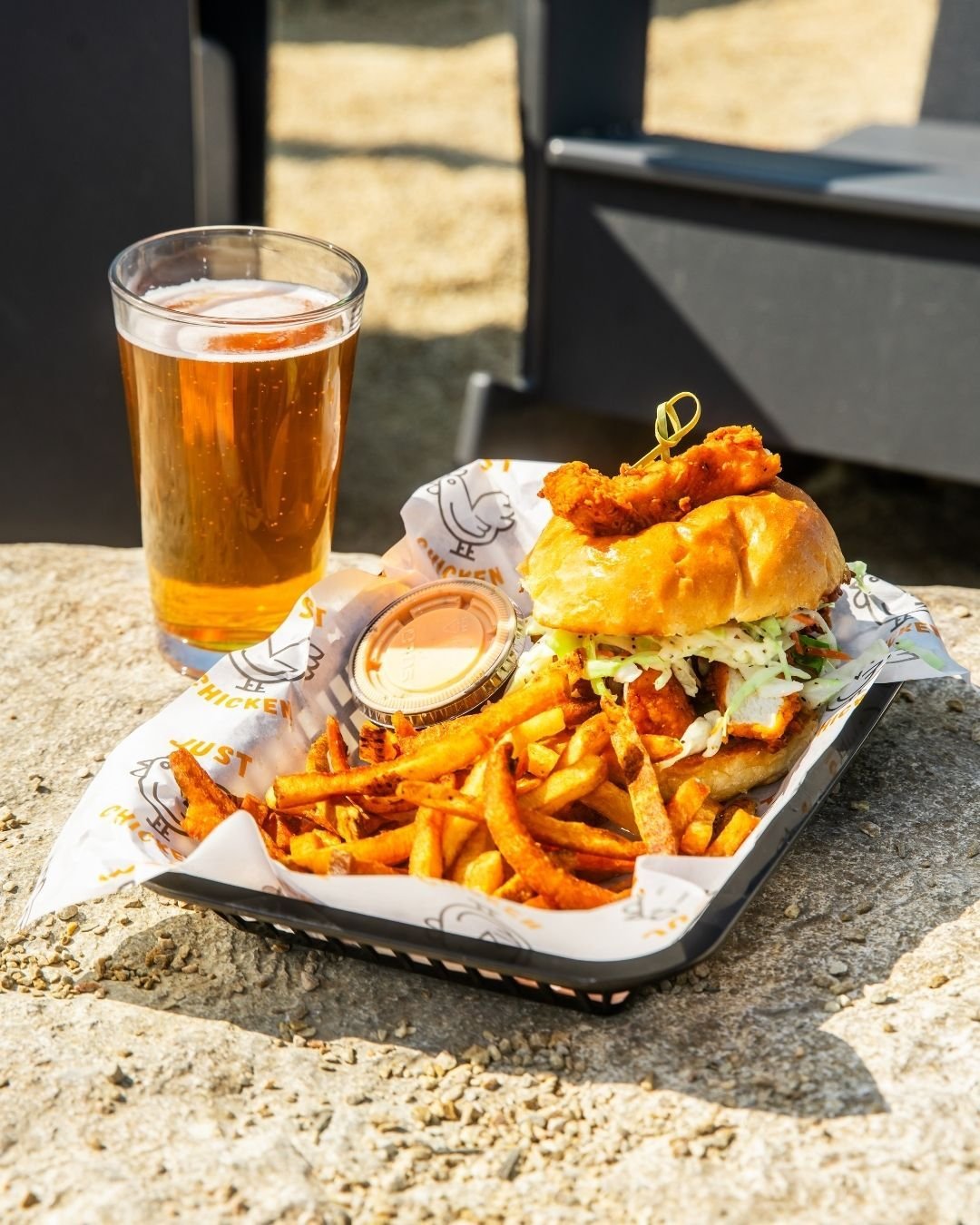 Spring is finally here&hellip; and you already know what that means 😎

Nothing beats a fresh Just Chicken meal, a cold drink in hand, and soaking up the sun on the patio. Crispy tenders, golden fries, and good vibes only. 

Happy #FriedChickenFriday