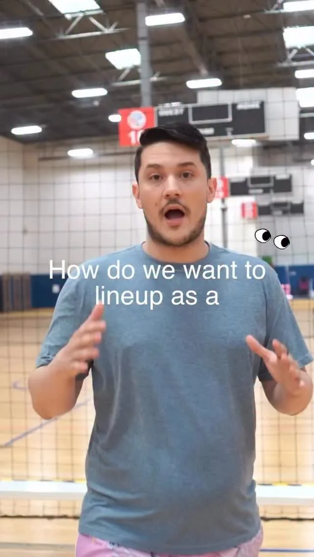 • How to line up as a pin blocker?!
Listen in! π | #thevolleyballcoach