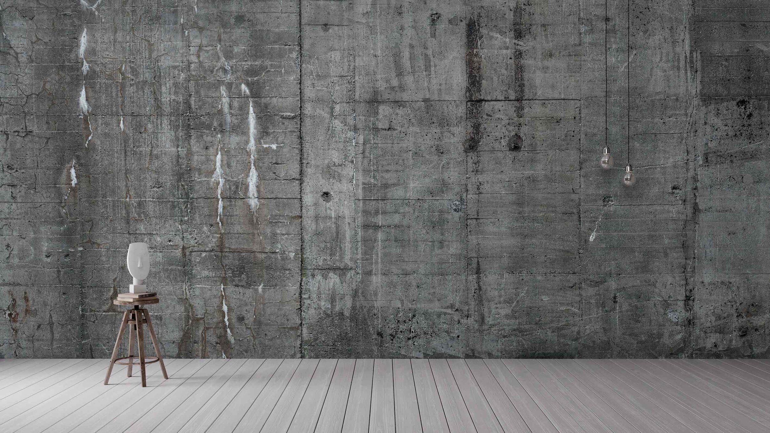 Concrete Wallpaper  Removable Wallpapers  Luxe Walls