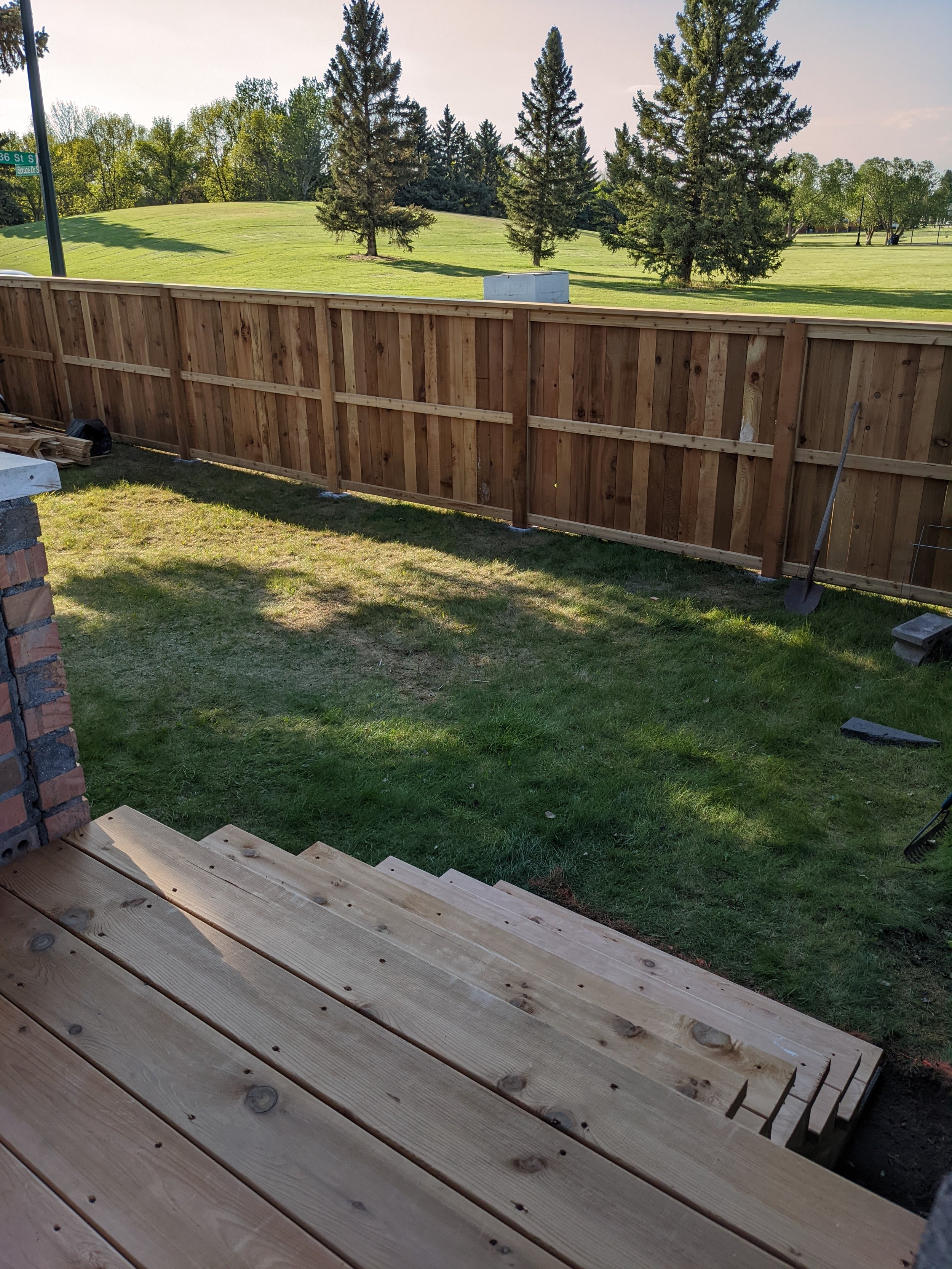 CEDAR LANDING STAIRS AND FENCE