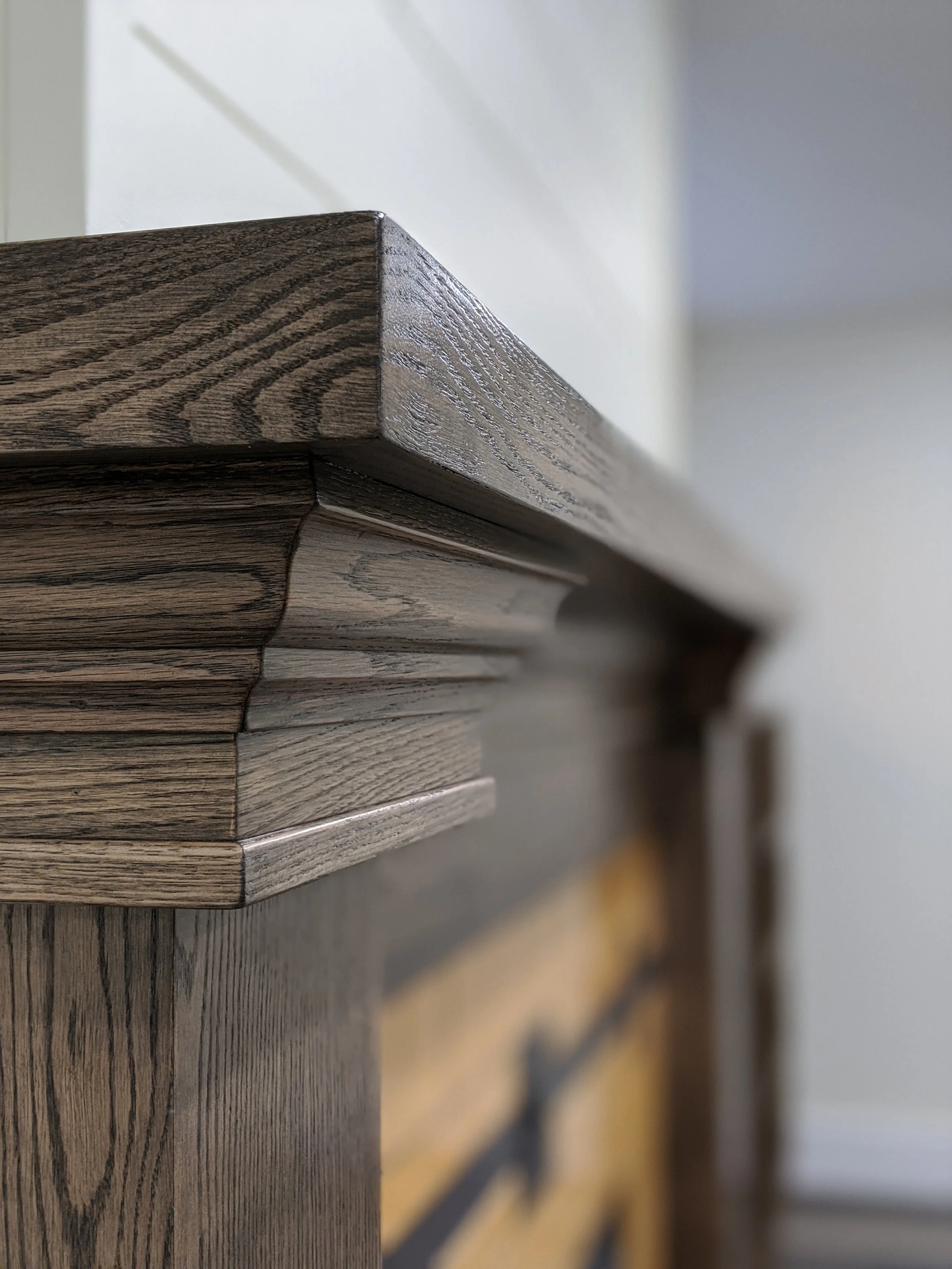 oak fireplace mantle