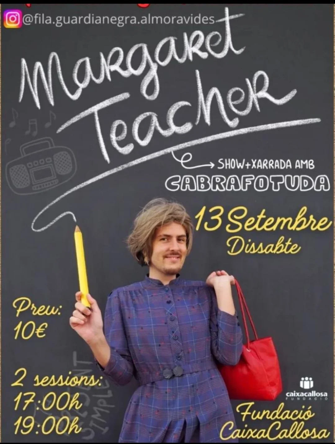 La Filá Guardia Negra trae el show Margaret Teacher