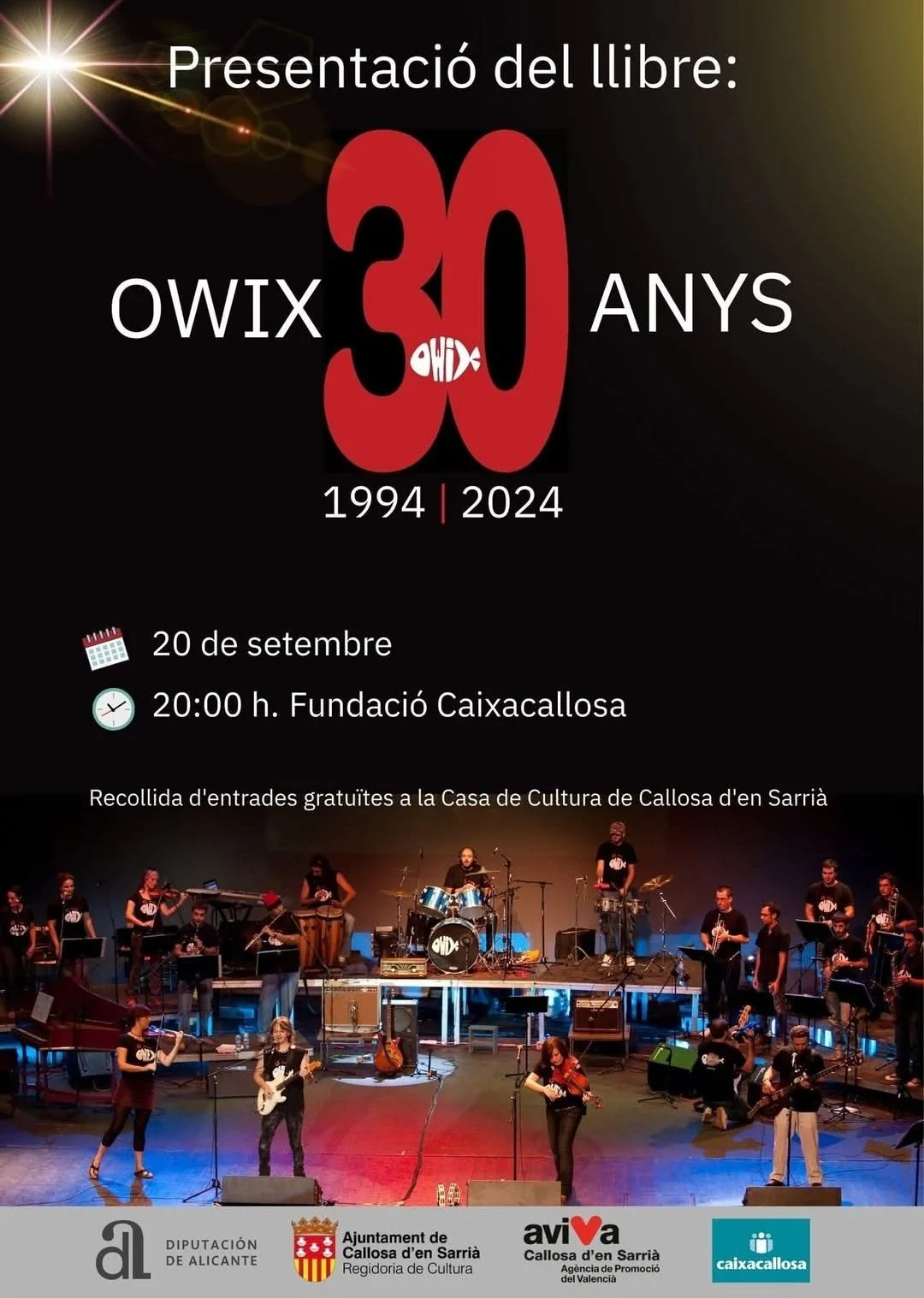 Presentació llibre Owix, 30 anys 1994-2024 (Ajuntament Callosa)