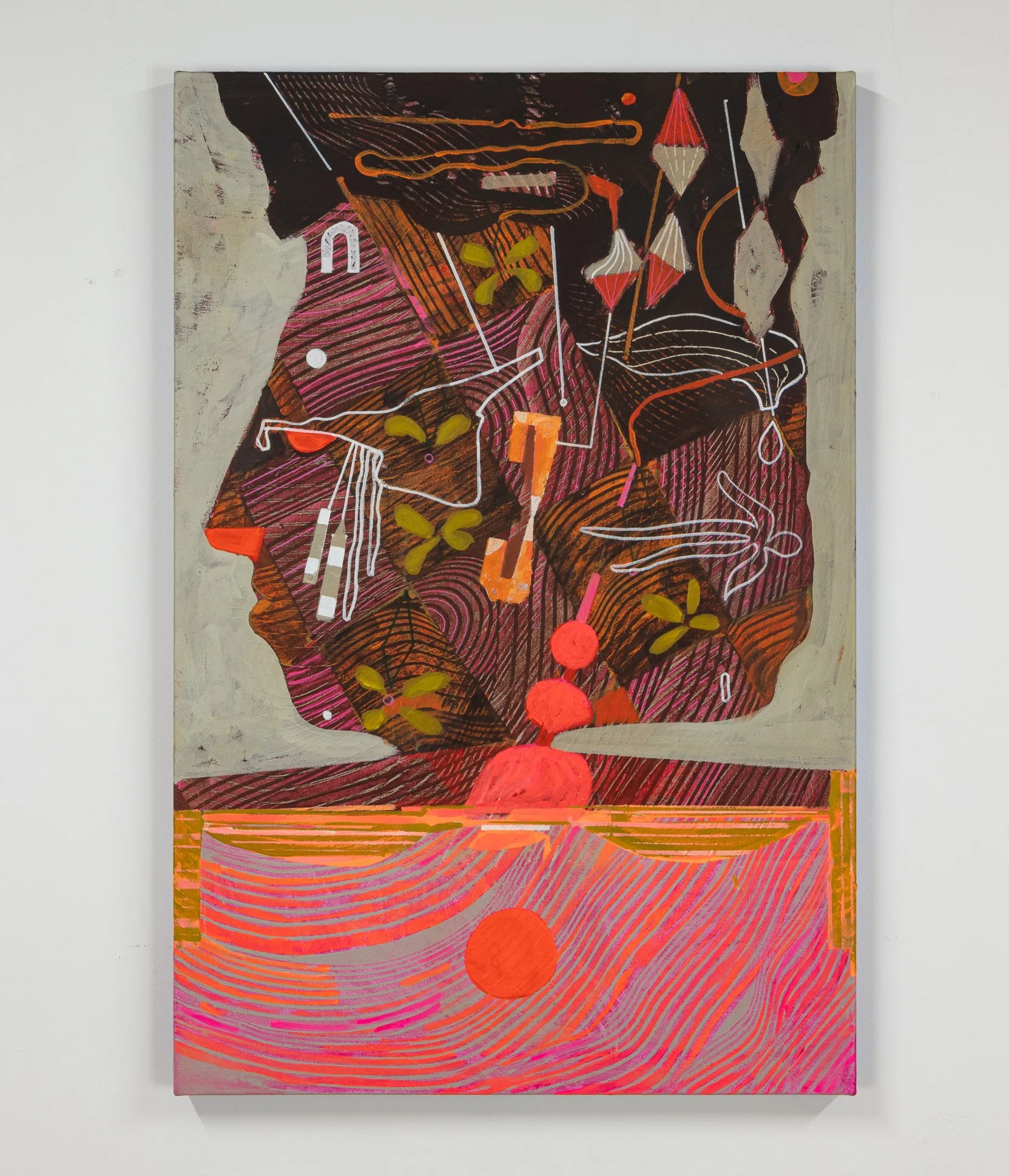 The Four Winds Bar III - Painting by Vick Naresh