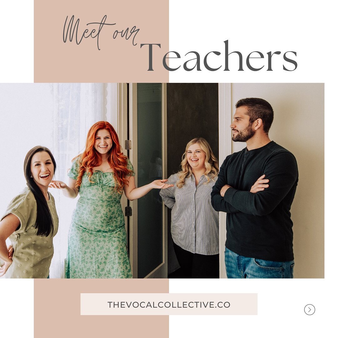 We love our teachers! They are each passionate about helping those at ALL levels find and nurture their unique voice. If you're looking to start your vocal journey, head to our website to book your first lesson!! 

Link in our bio 👆🏼

thevocalcolle