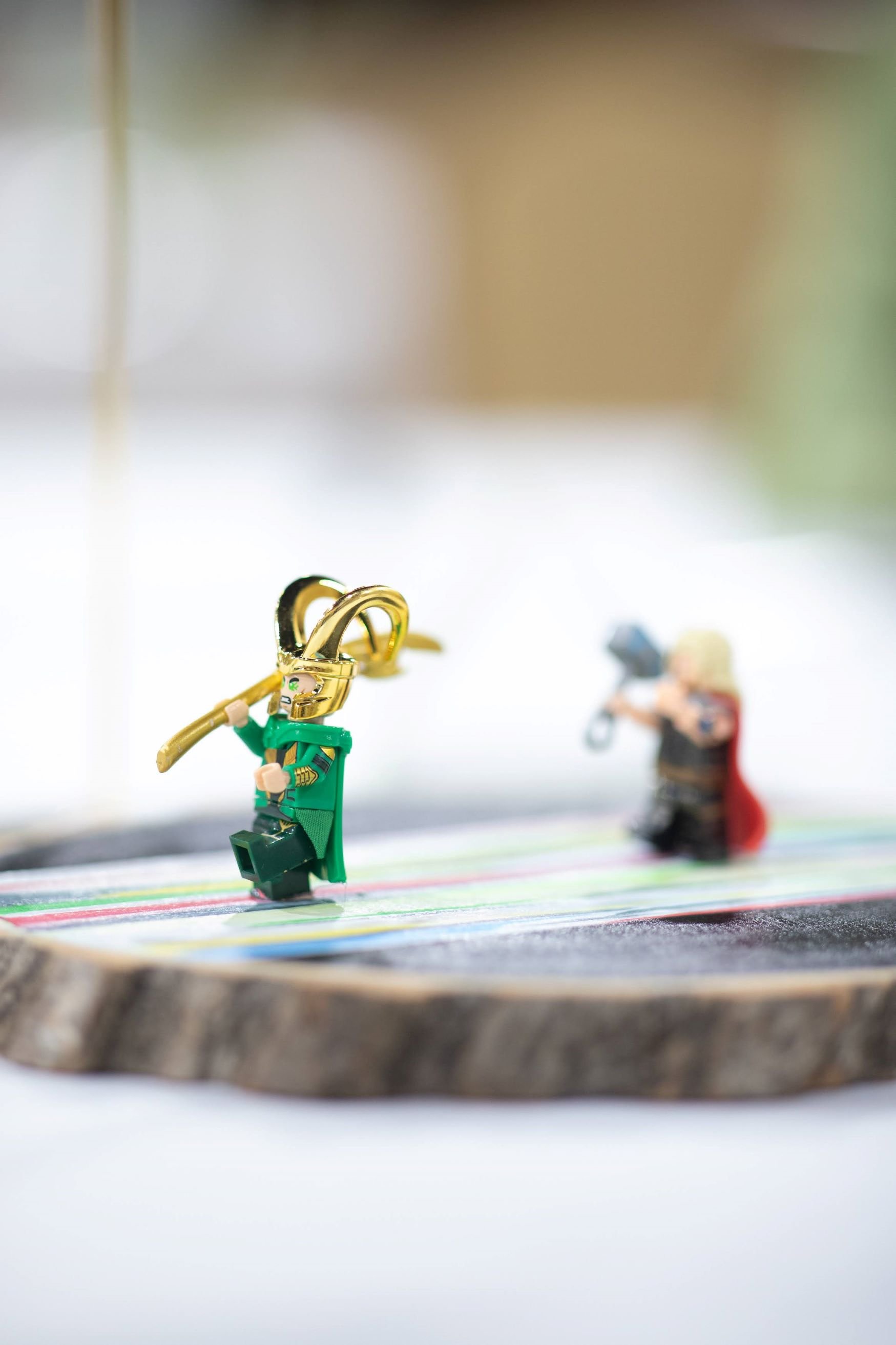 Lego Loki and Thor wedding centerpiece.jpg