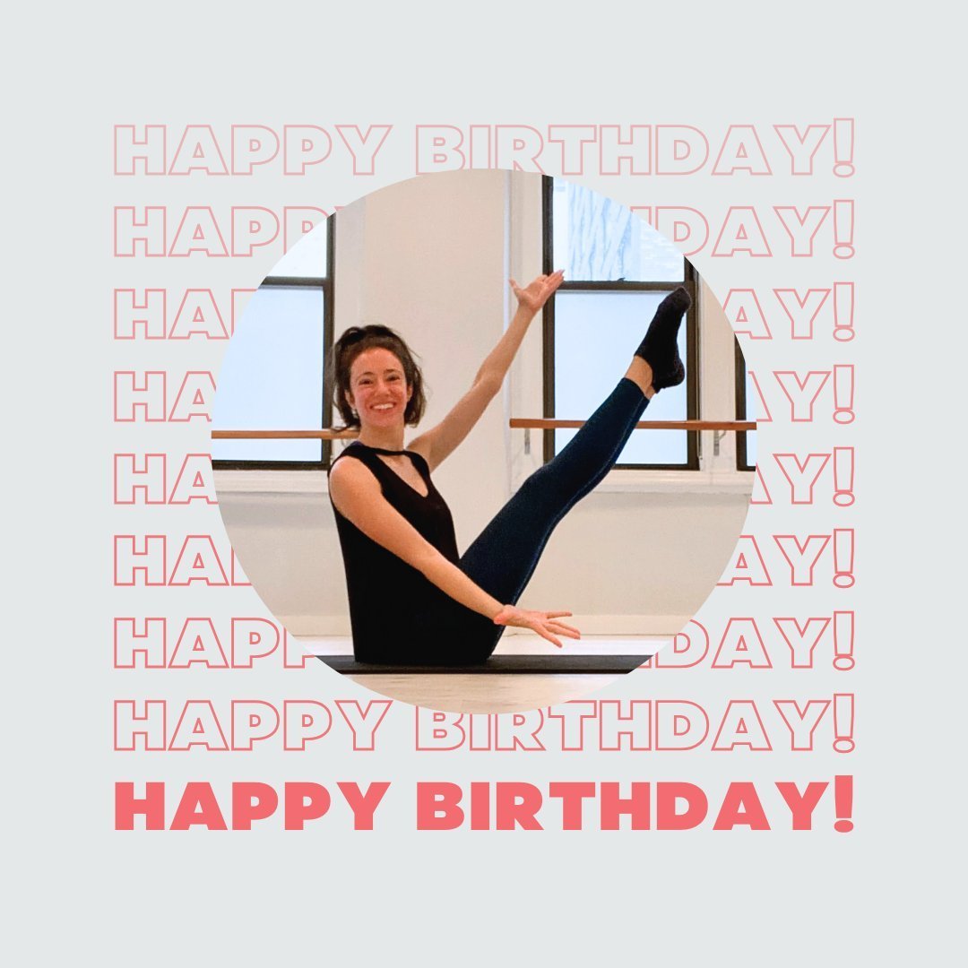 Happiest of birthdays to Christina, one of our Barre/Pilates instructors! 🎉 Christina, you've shown us that you truly can do it all ✨ Thank you for lifting us up daily with your spunk and quirks. We love you! 😍