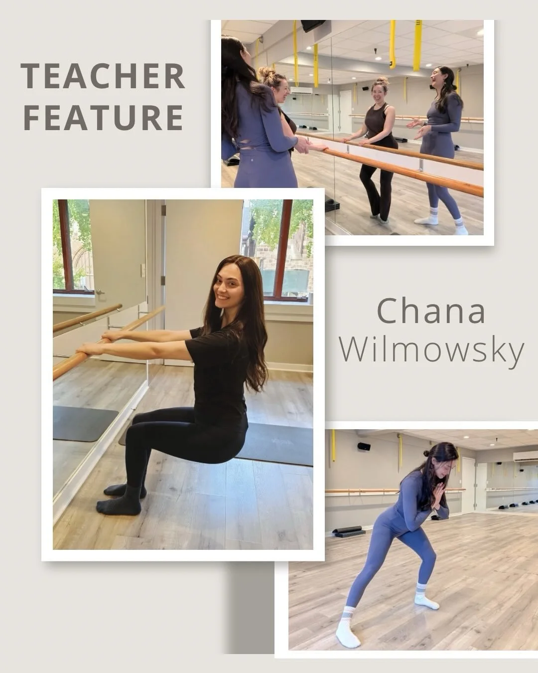 Teacher Feature: Chana! 😌
➡️ Swipe through! 💬

‼️Take your first class with Chana for free! 
Email us at info@pilatesheightsbk.com to redeem 

🗓️Chana&rsquo;s Class Schedule:
✨Mon 1pm Mat
✨Wed 6:45pm Strength 
✨+subbing!

Chana is a New Jersey nat