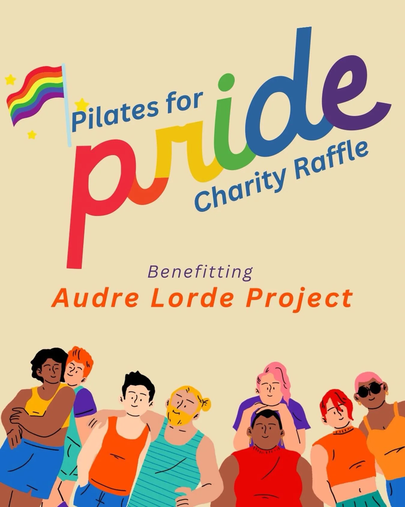🏳️&zwj;🌈 Pilates for Pride Charity Raffle, benefitting Audre Lorde Project

🎟️ Enter to Win 1 Month of Unlimited Classes 
💲 $10 Donation = 1 Entry; All Proceeds Benefit ALP
🔗 Link to Purchase in Bio
🏆 Three Winners, Announced Jun 30th

✨ Audre 
