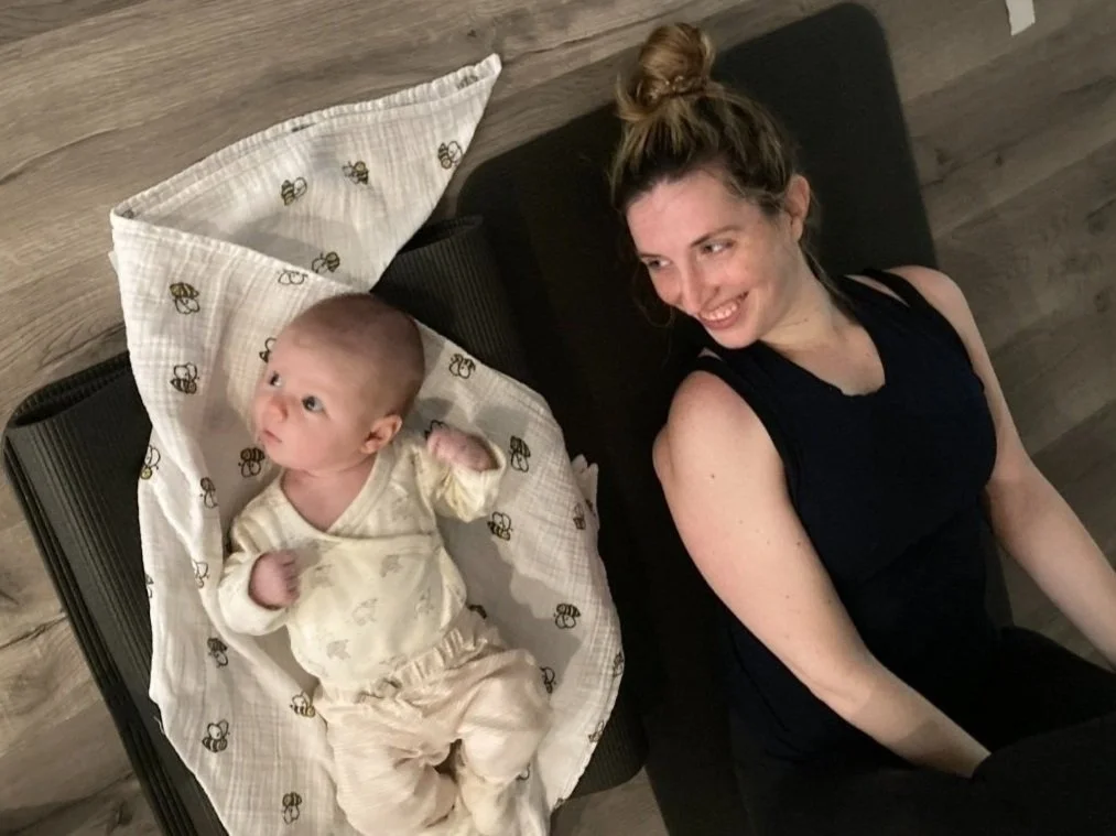 Barre + Baby Postnatal Workout for New Moms at Pilates Heights in Brooklyn Heights