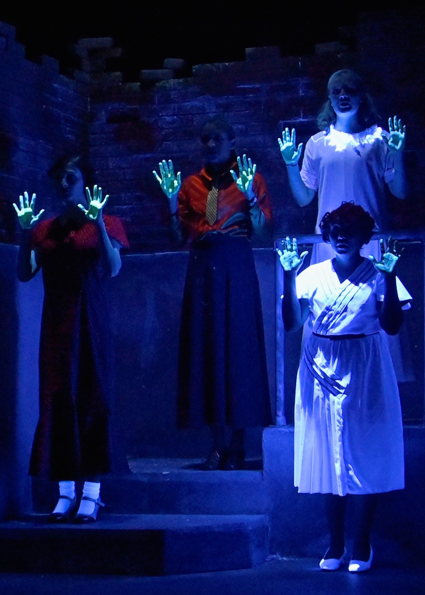 We did tests with the lighting designer and crew to find the best combination of paint and light.
