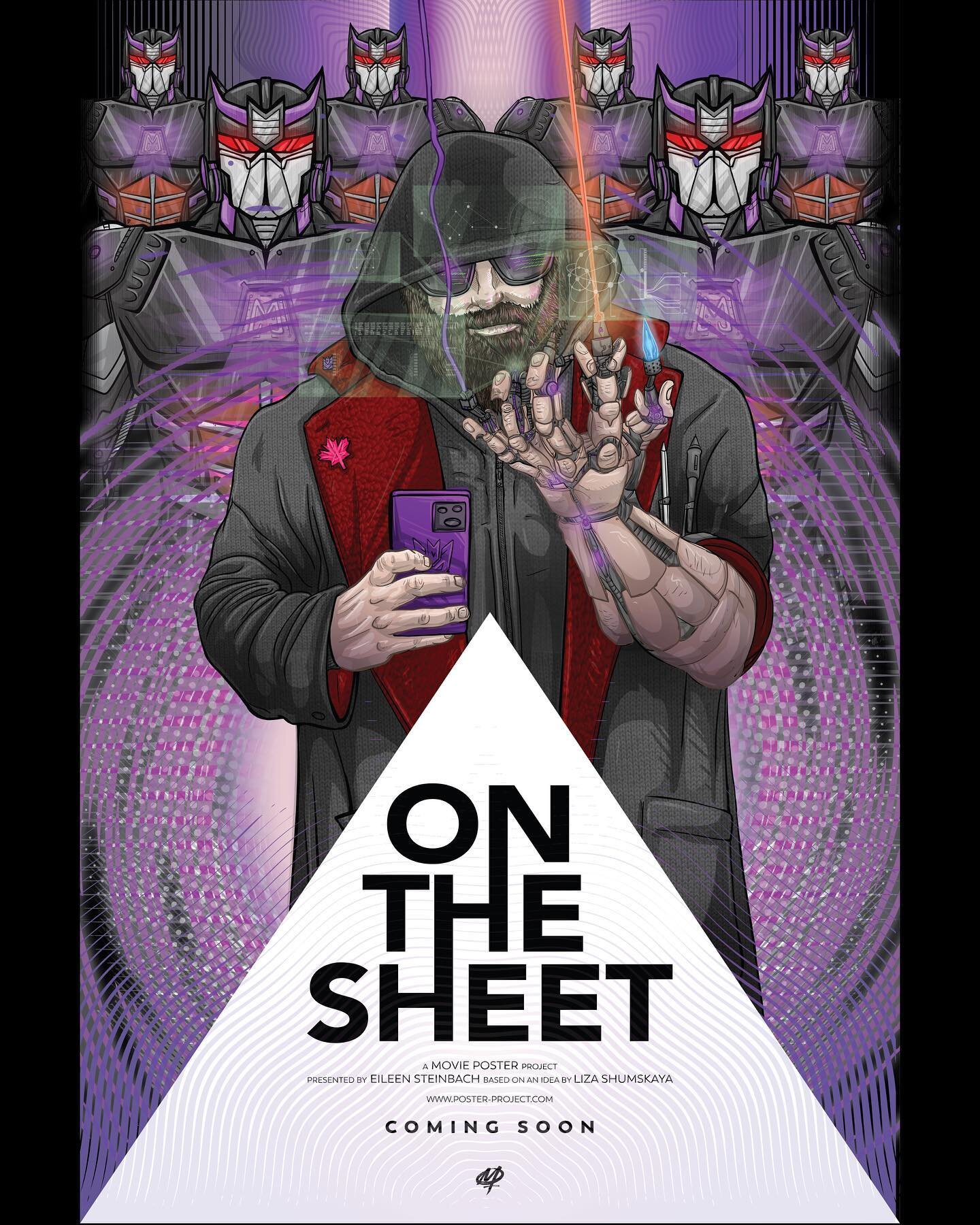 Amped to show my villainous piece for #ONTHESHEET. It&rsquo;s always humbling to be among the huge array of talent @sg_posters &amp; @kino_maniac got together. Over 60 artists have created a one sheet character poster for ourselves &amp; they&rsquo;r