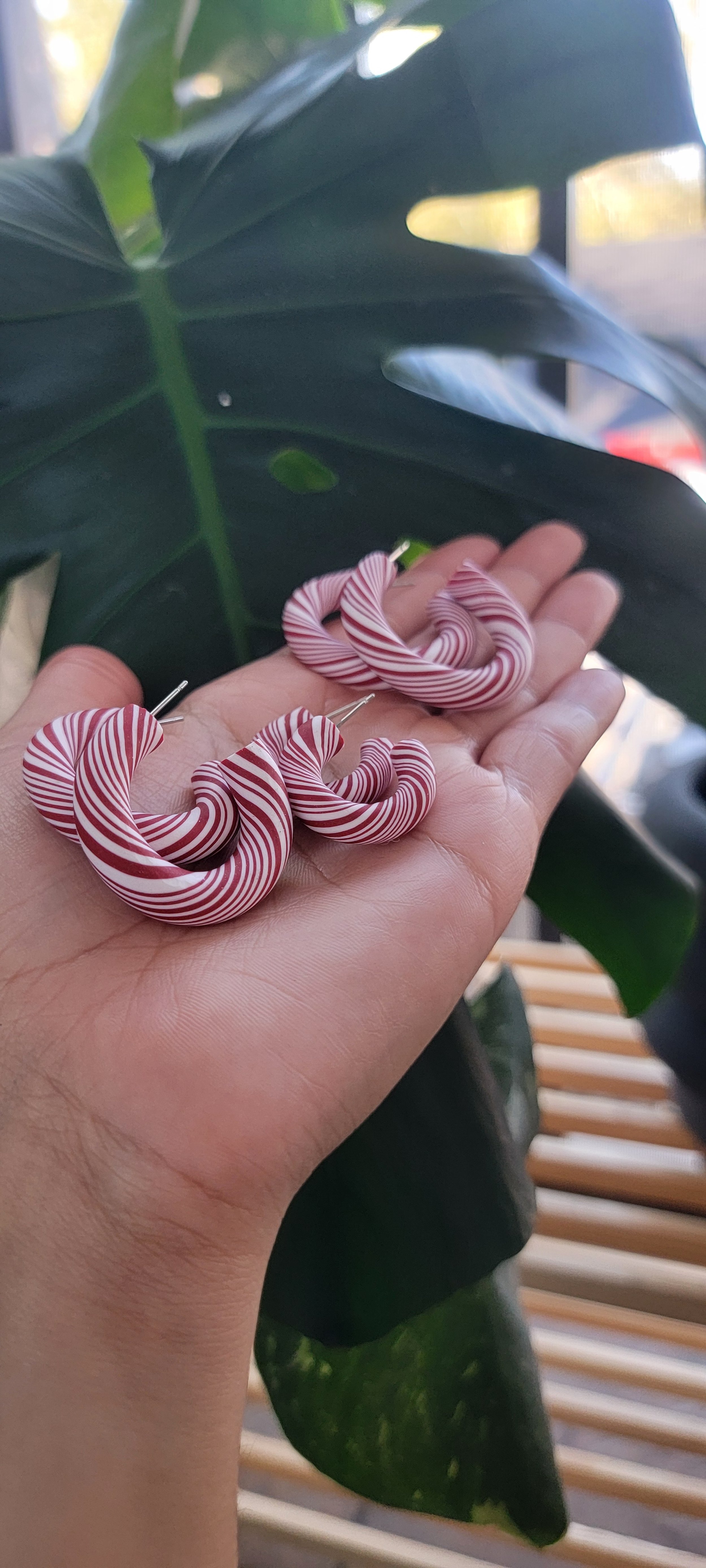 Candy Cane Hoops