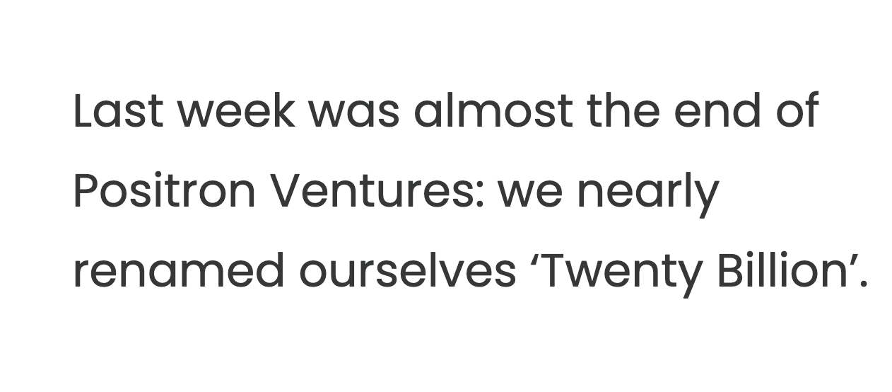 Twenty Billion