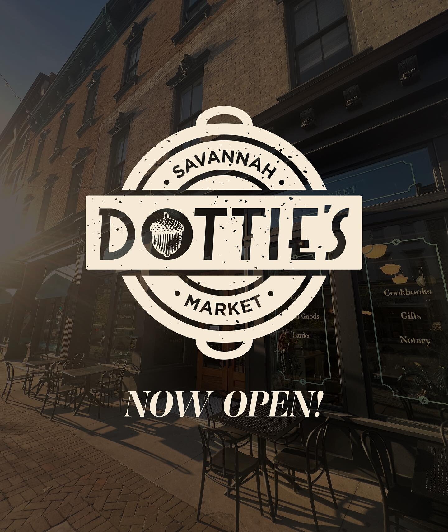 Guess what&hellip;Dottie's is open and we are eager to feed you! Starting tomorrow we are serving breakfast + lunch from 8:30 a.m. to 3 p.m. 

We can&rsquo;t wait to greet you! 💛

#savannah #savannahgeorgia #lowcountry #localrestaurant #broughtonstr