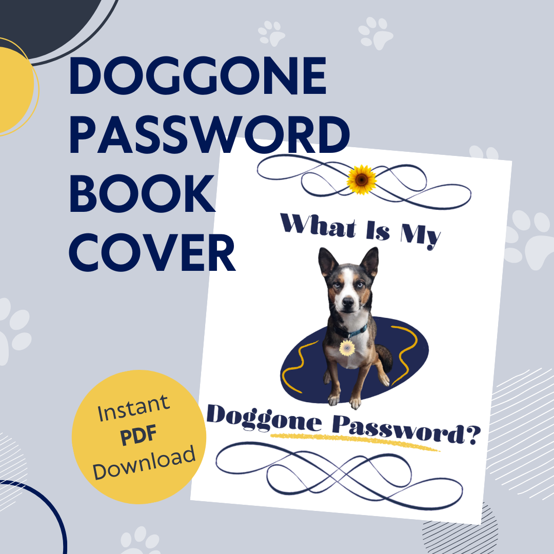 Sunflower Doggone Password Book Cover