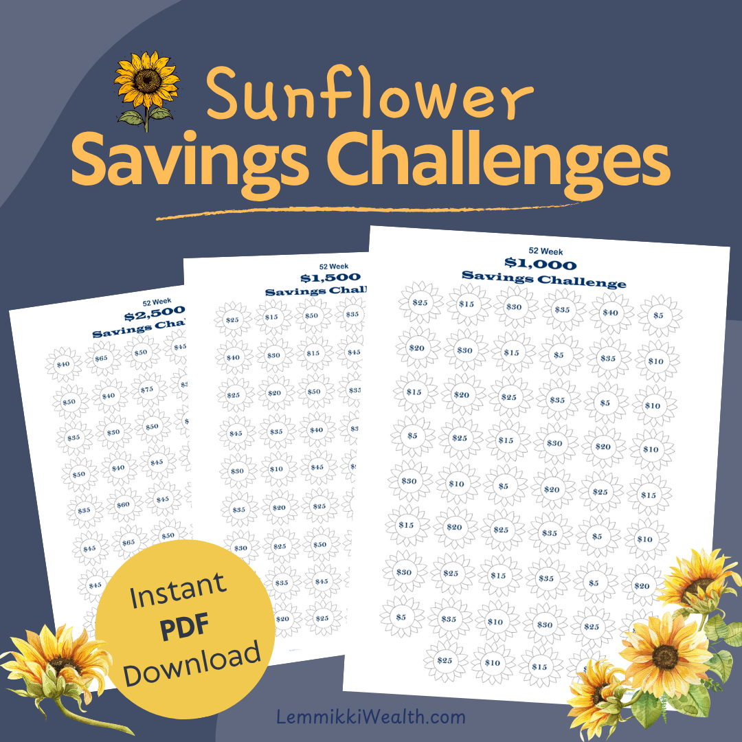 Sunflower Savings Challenges (PDF)