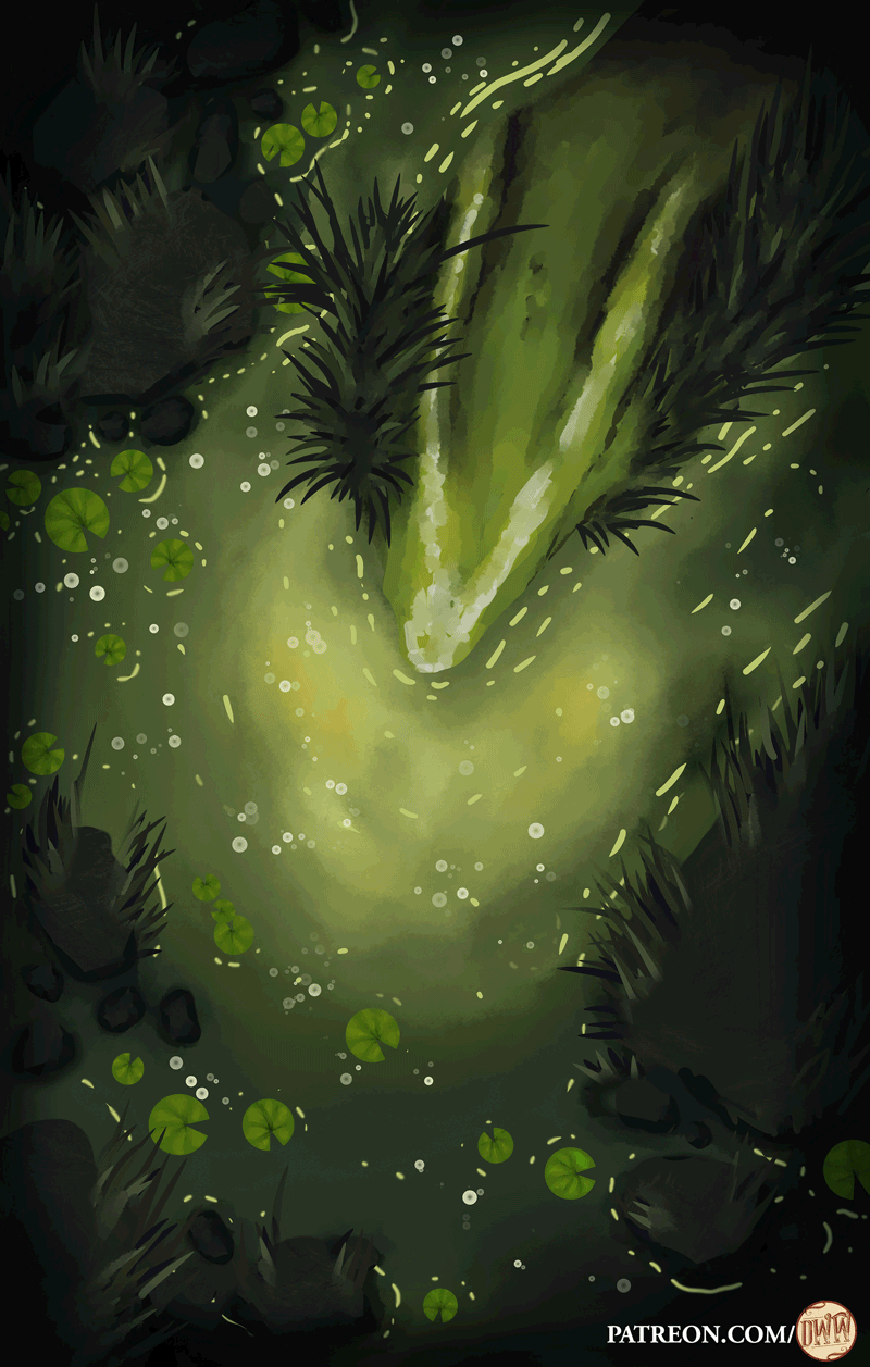 Bog Dragon Phased Battle Map Domille s Wondrous Works d-l-shooting-supplies-firearms-ammo-gun-store-ri