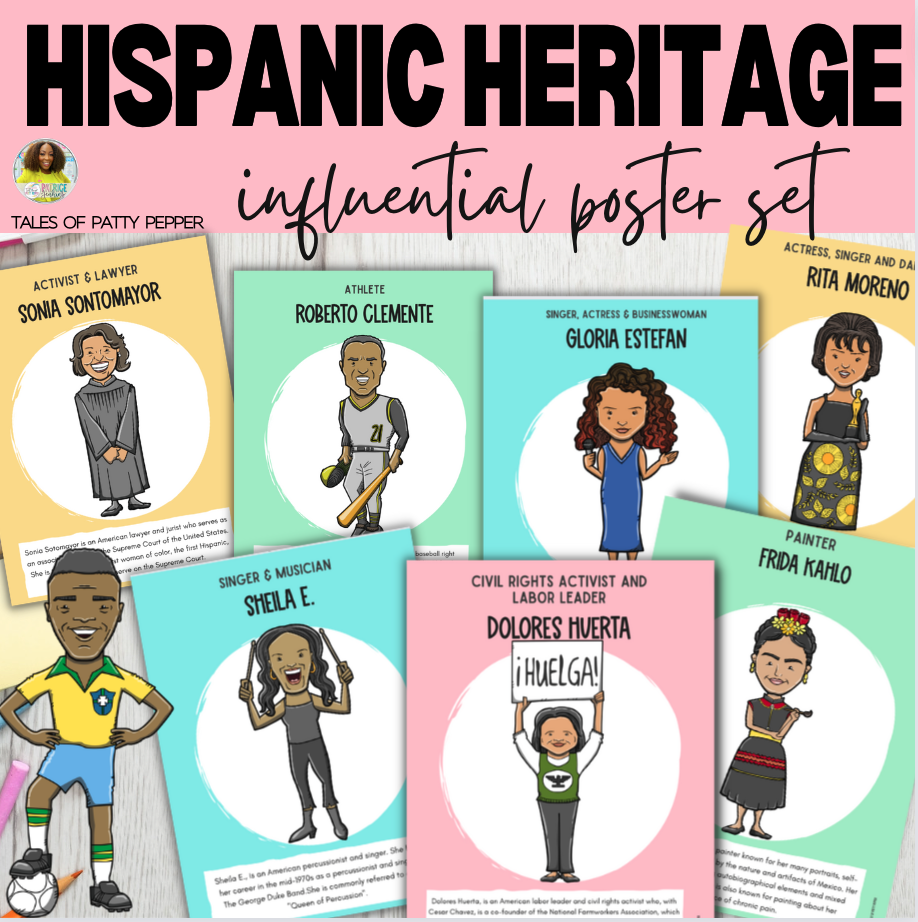 Hispanic Heritage: Influential Leaders Poster Set
