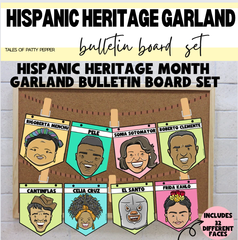 Hispanic Heritage: Garland Bulletin Board Set