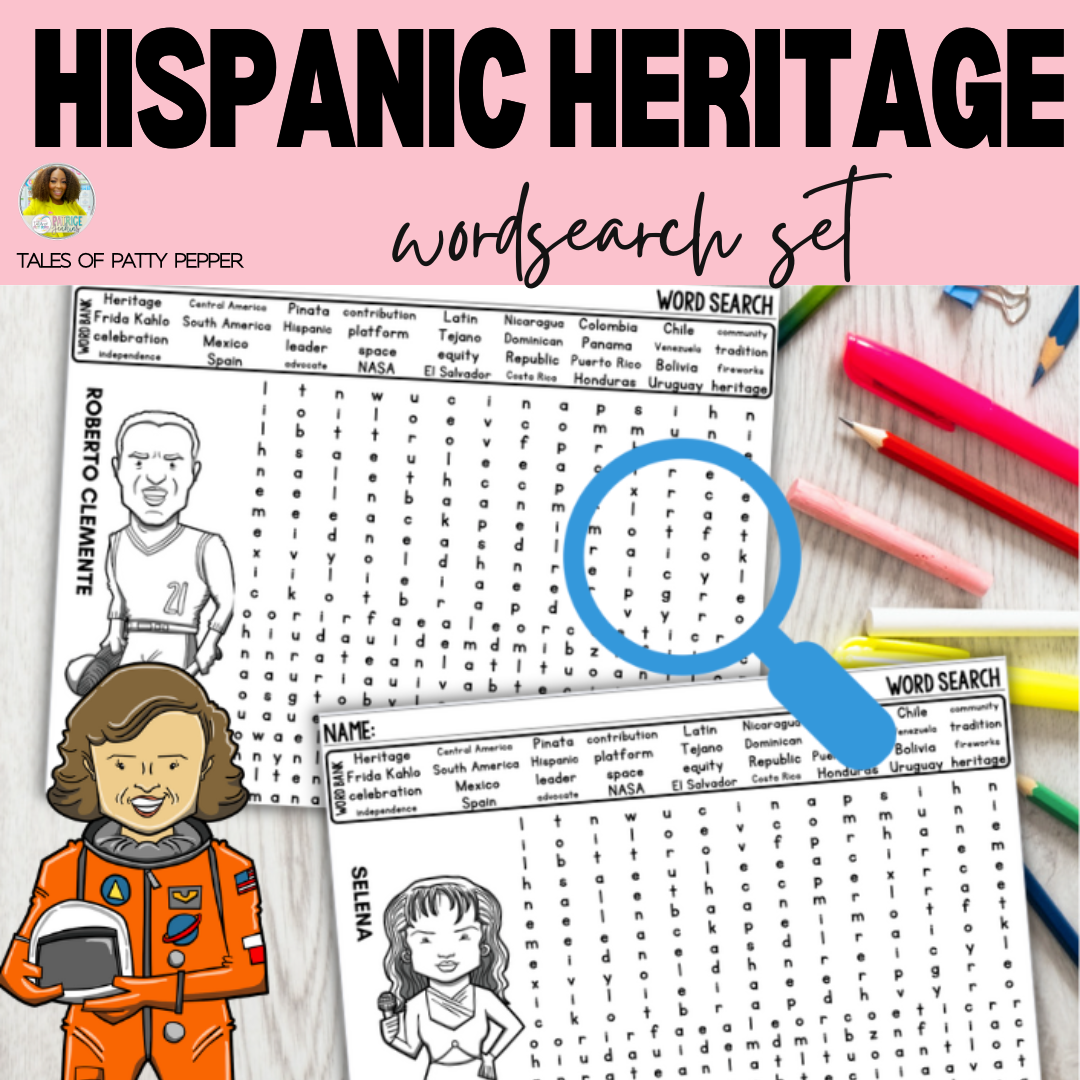 Hispanic Heritage: Wordsearch Set