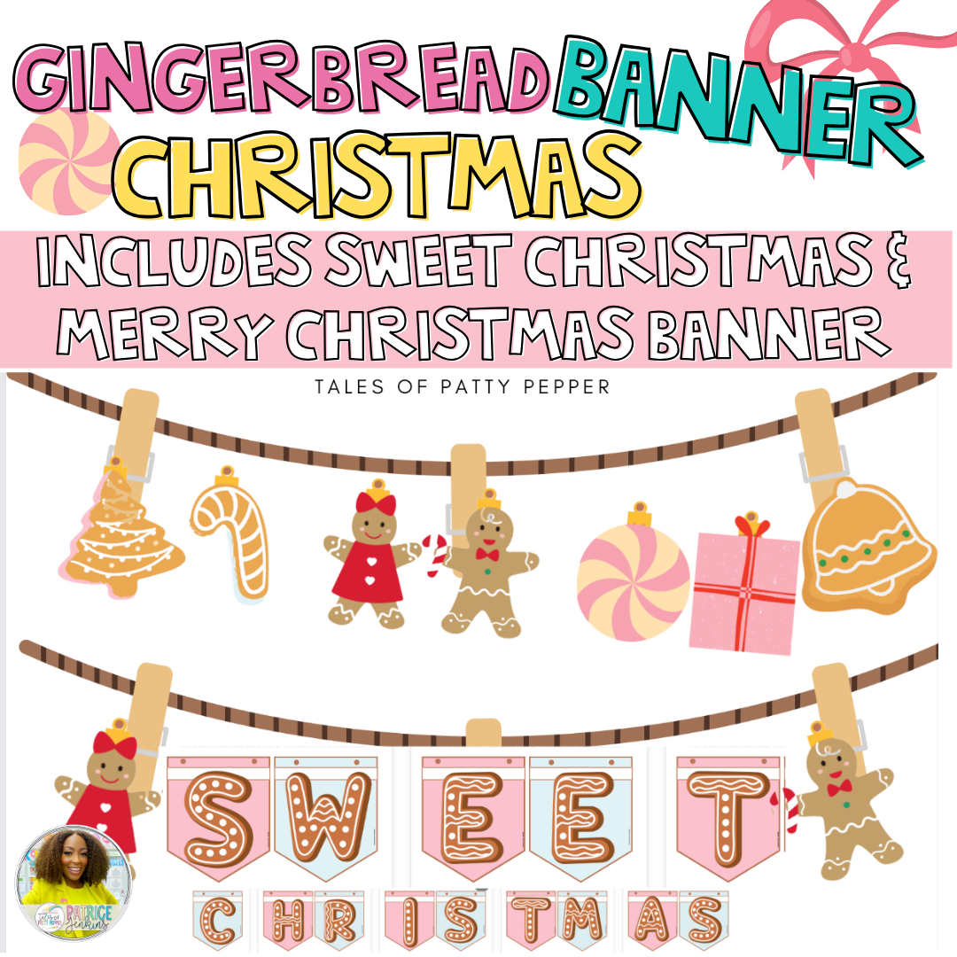 Christmas: Gingerbread Printable Garland Banner