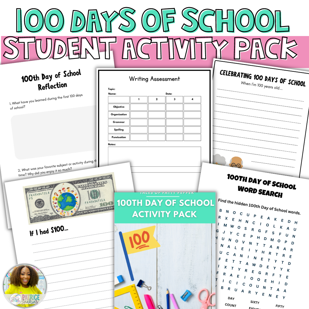 100 Days of School: Student Activity Pack LOW PREP